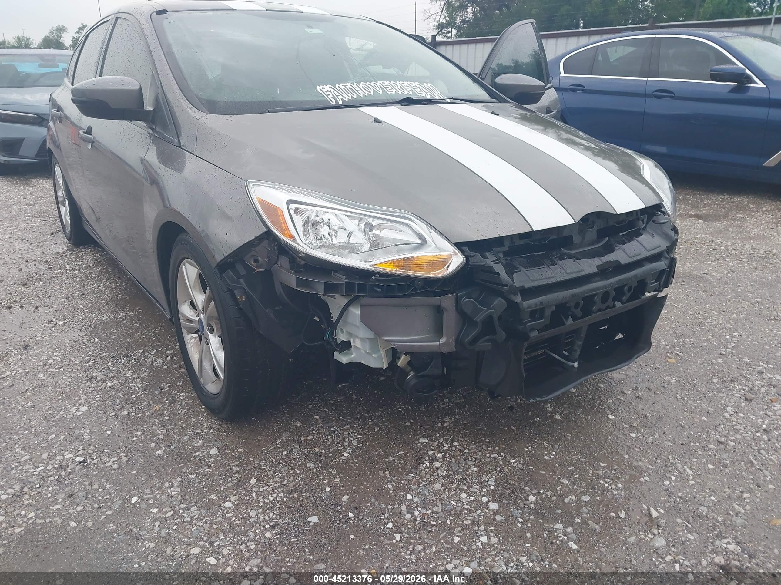 2014 Ford Focus Se Gray vin: 1FADP3K26EL288079