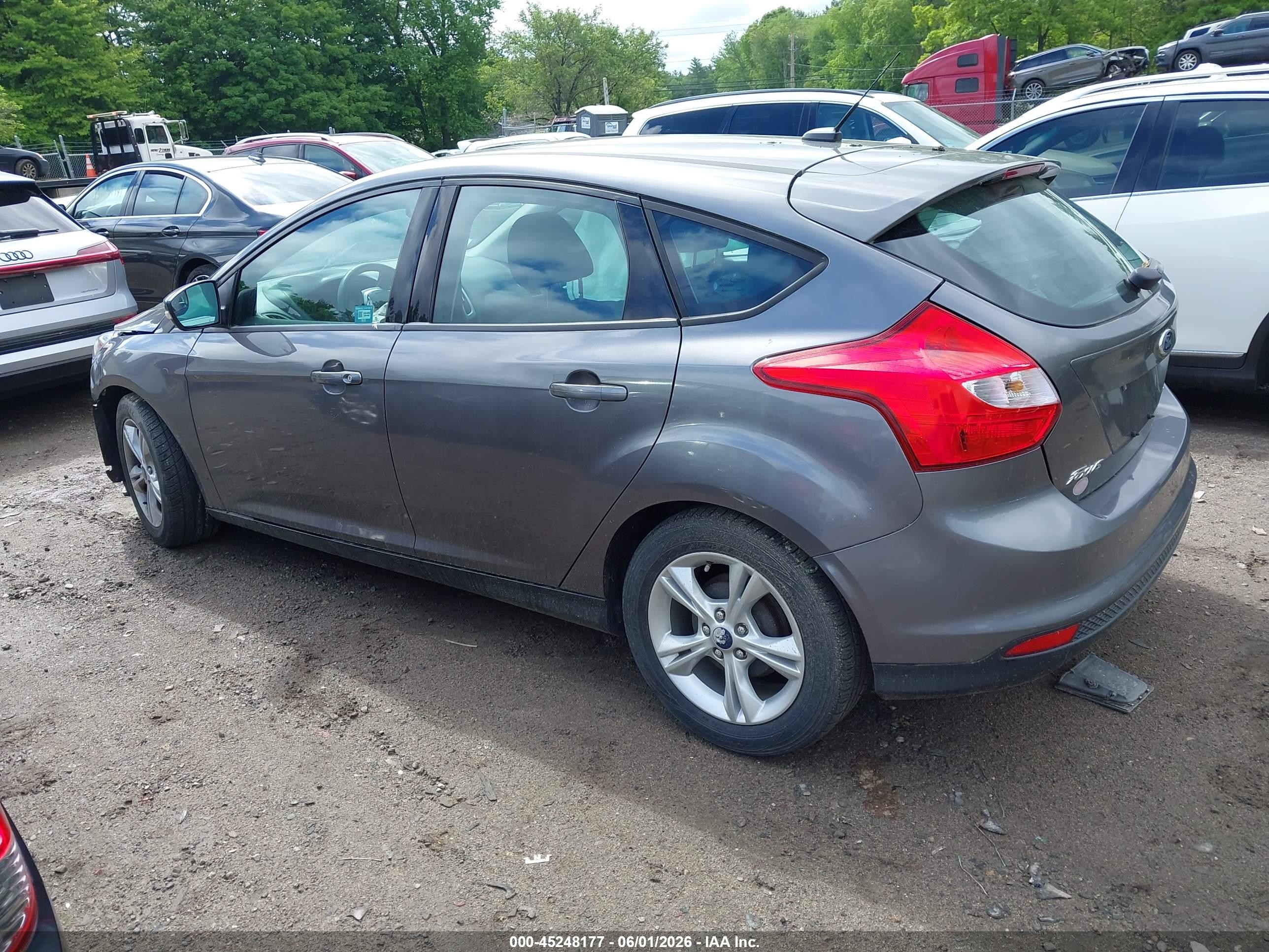 2014 Ford Focus Se Gray vin: 1FADP3K26EL313496