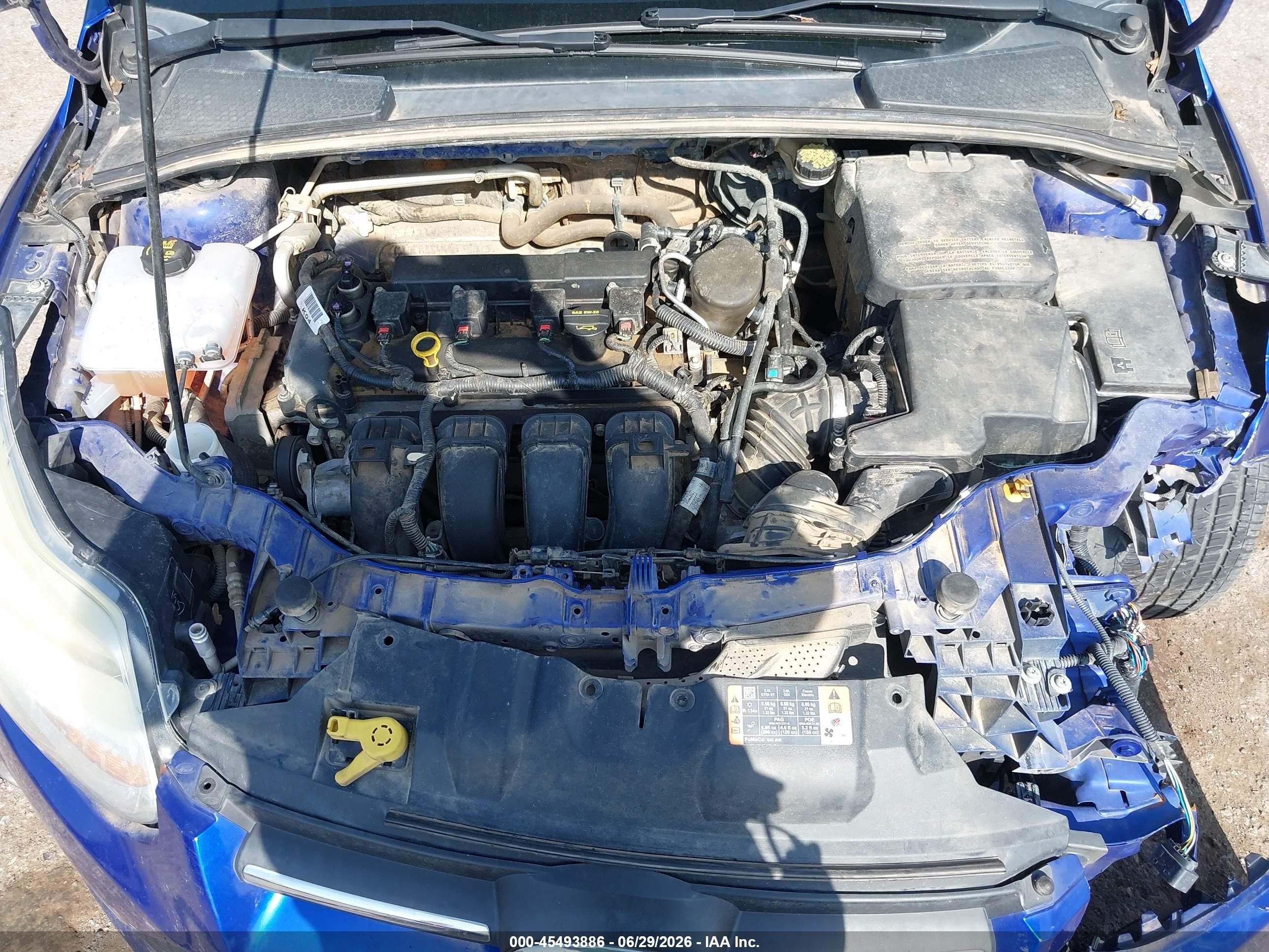 2014 Ford Focus Se Blue vin: 1FADP3K26EL327222