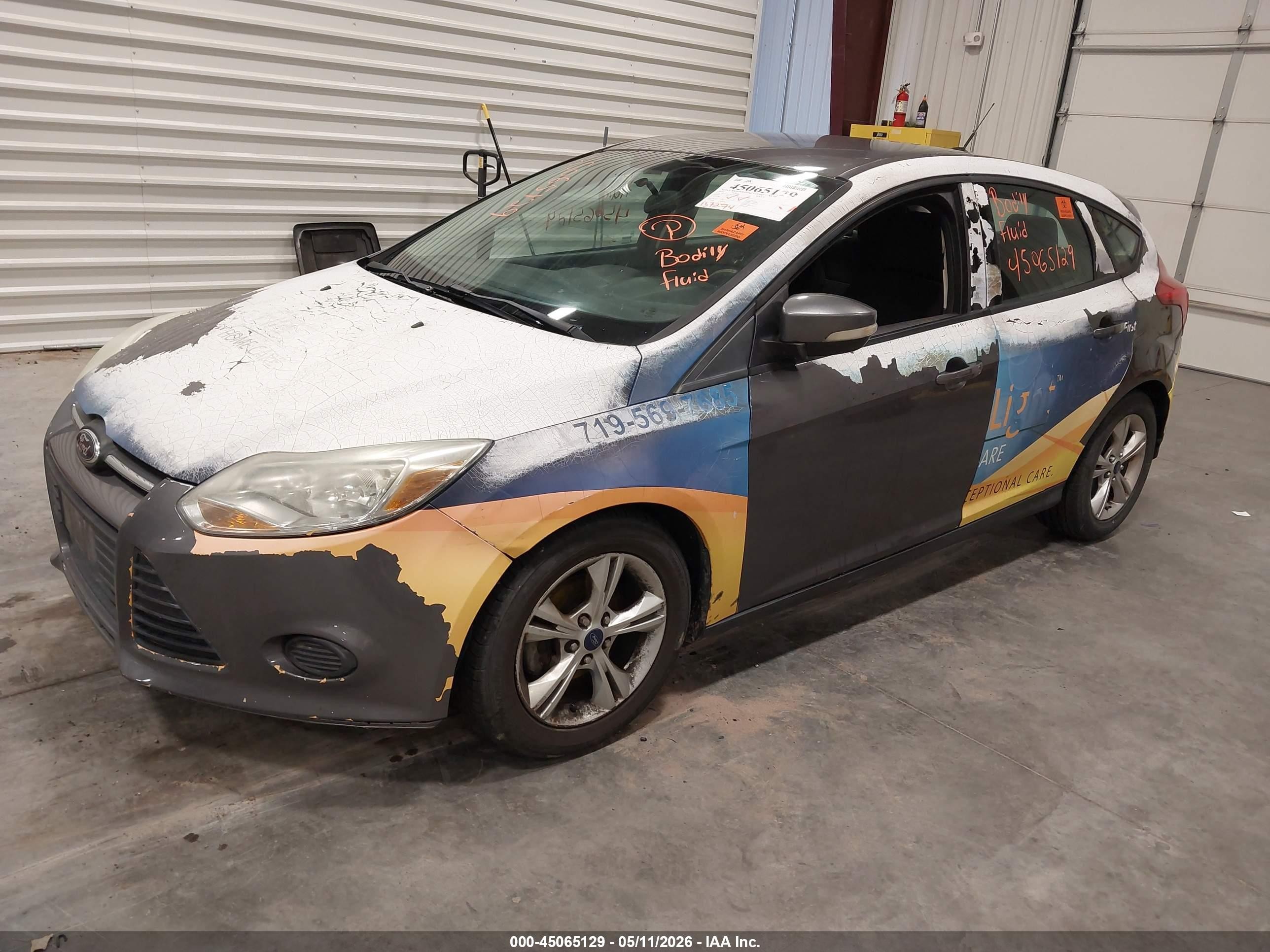 2014 Ford Focus Se Gray vin: 1FADP3K26EL341055