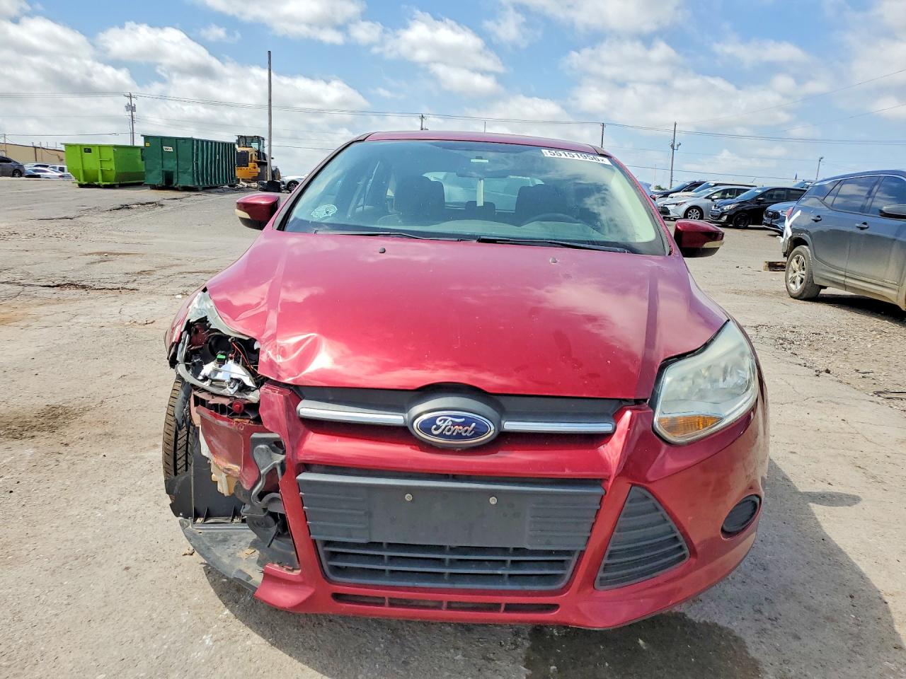 2014 Ford Focus Se Red vin: 1FADP3K26EL375528