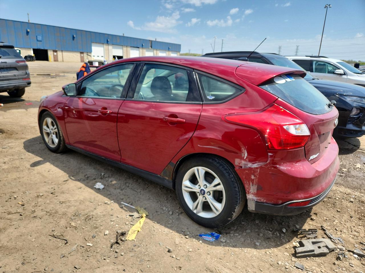 2014 Ford Focus Se Red vin: 1FADP3K26EL439258