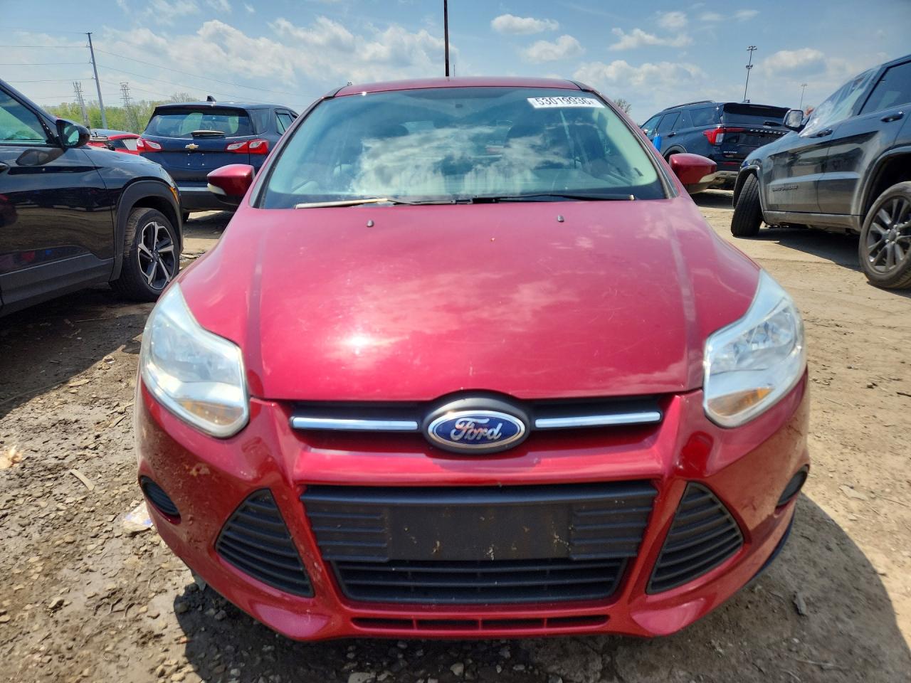 2014 Ford Focus Se Red vin: 1FADP3K26EL439258