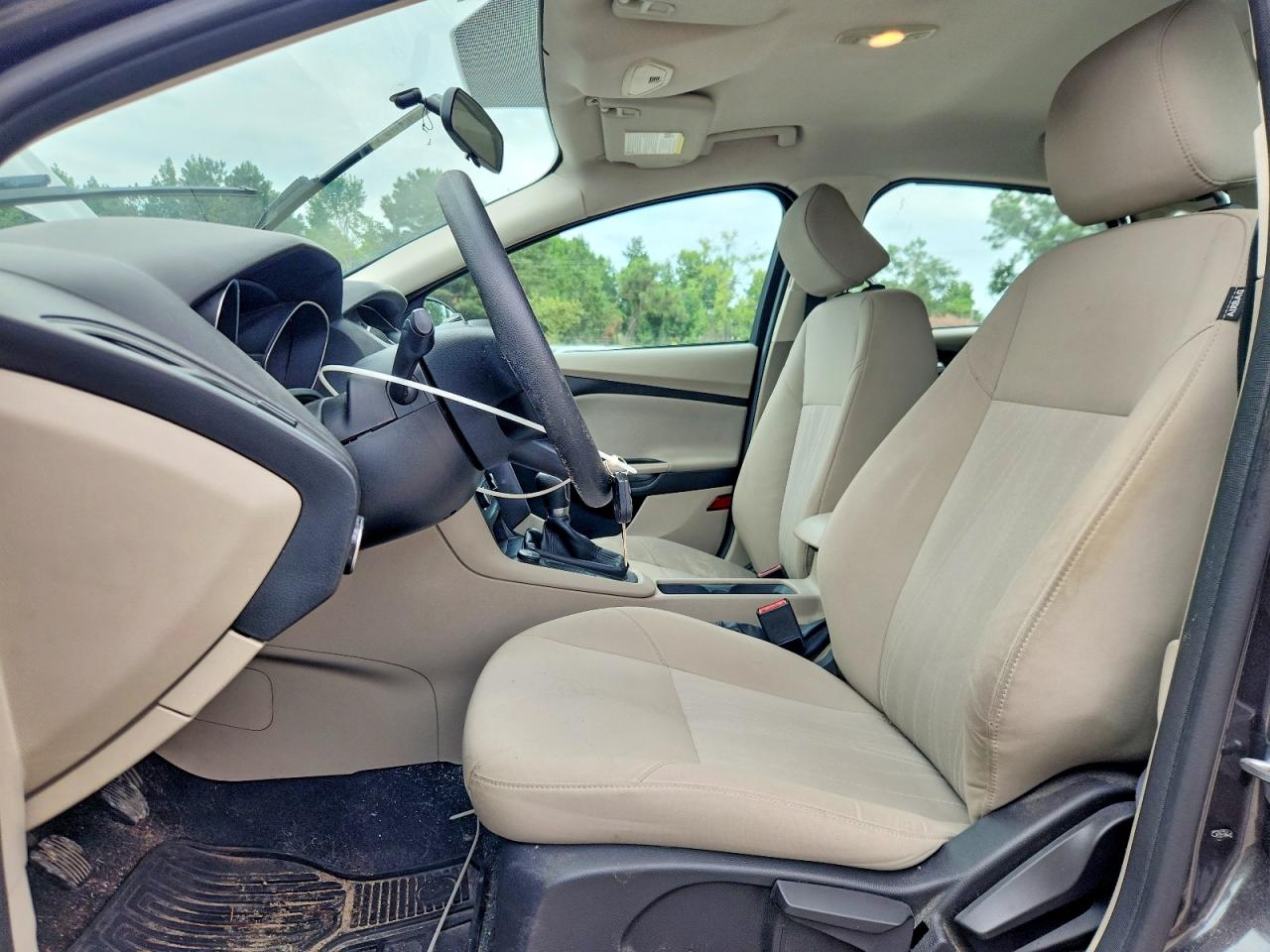 2015 Ford Focus Se Gray vin: 1FADP3K26FL200164