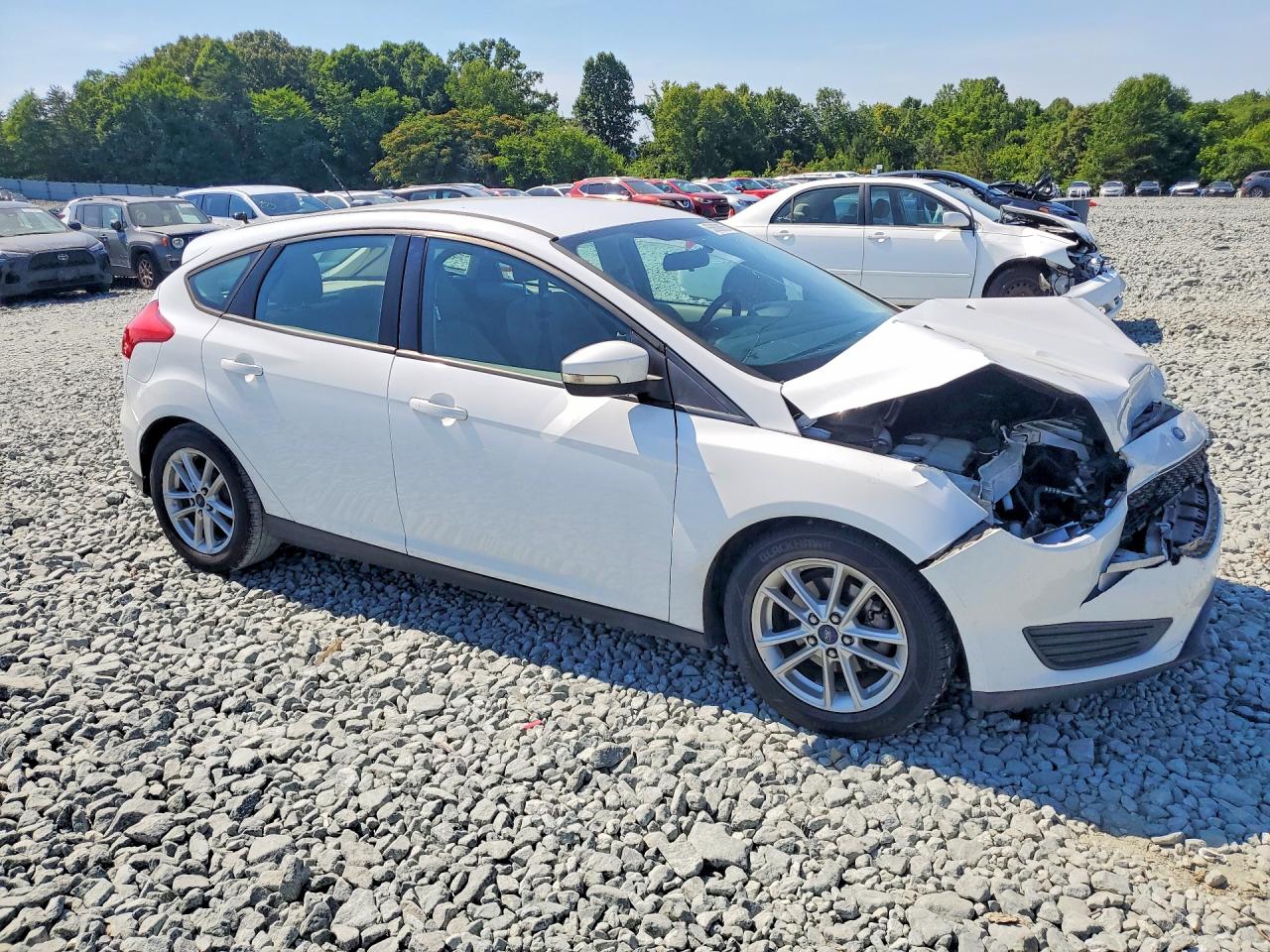 2015 Ford Focus Se White vin: 1FADP3K26FL224481