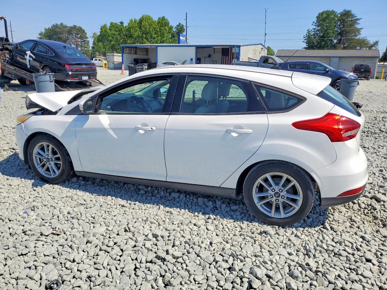 2015 Ford Focus Se White vin: 1FADP3K26FL224481