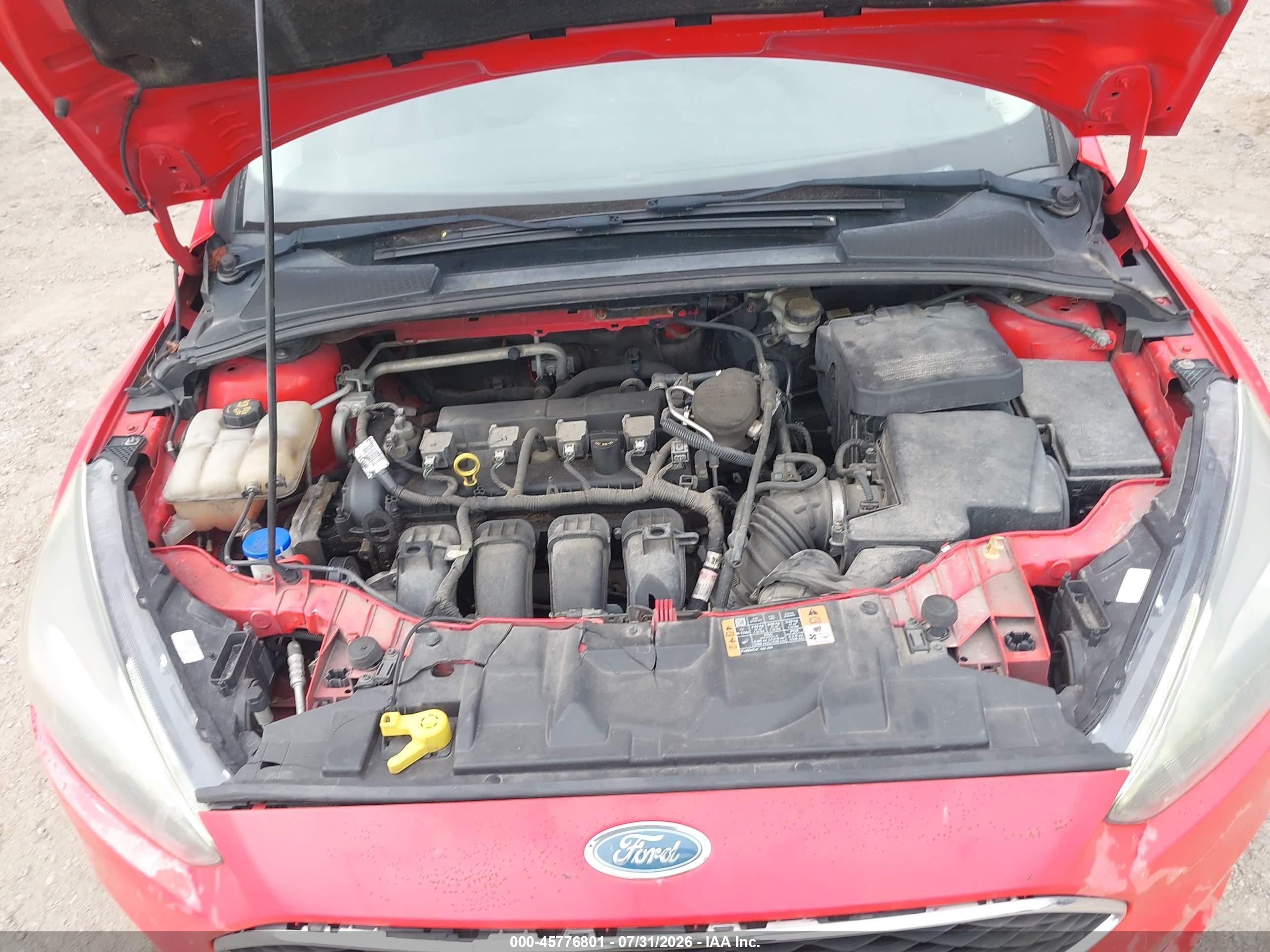 2015 Ford Focus Se Red vin: 1FADP3K26FL229664