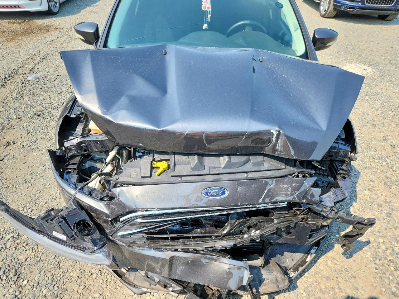 2015 Ford Focus Se Gray vin: 1FADP3K26FL263684