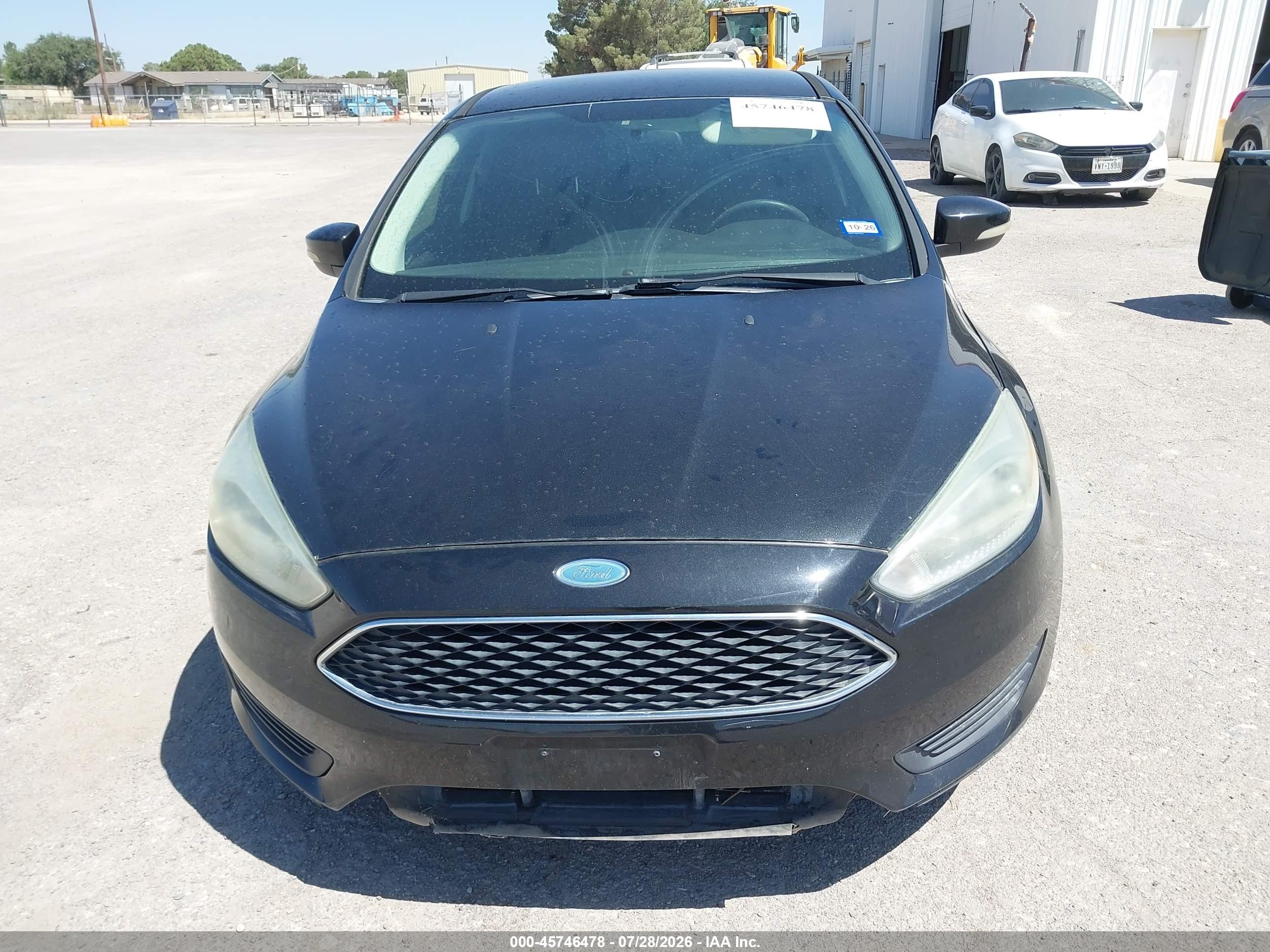 2015 Ford Focus Se Black vin: 1FADP3K26FL283482