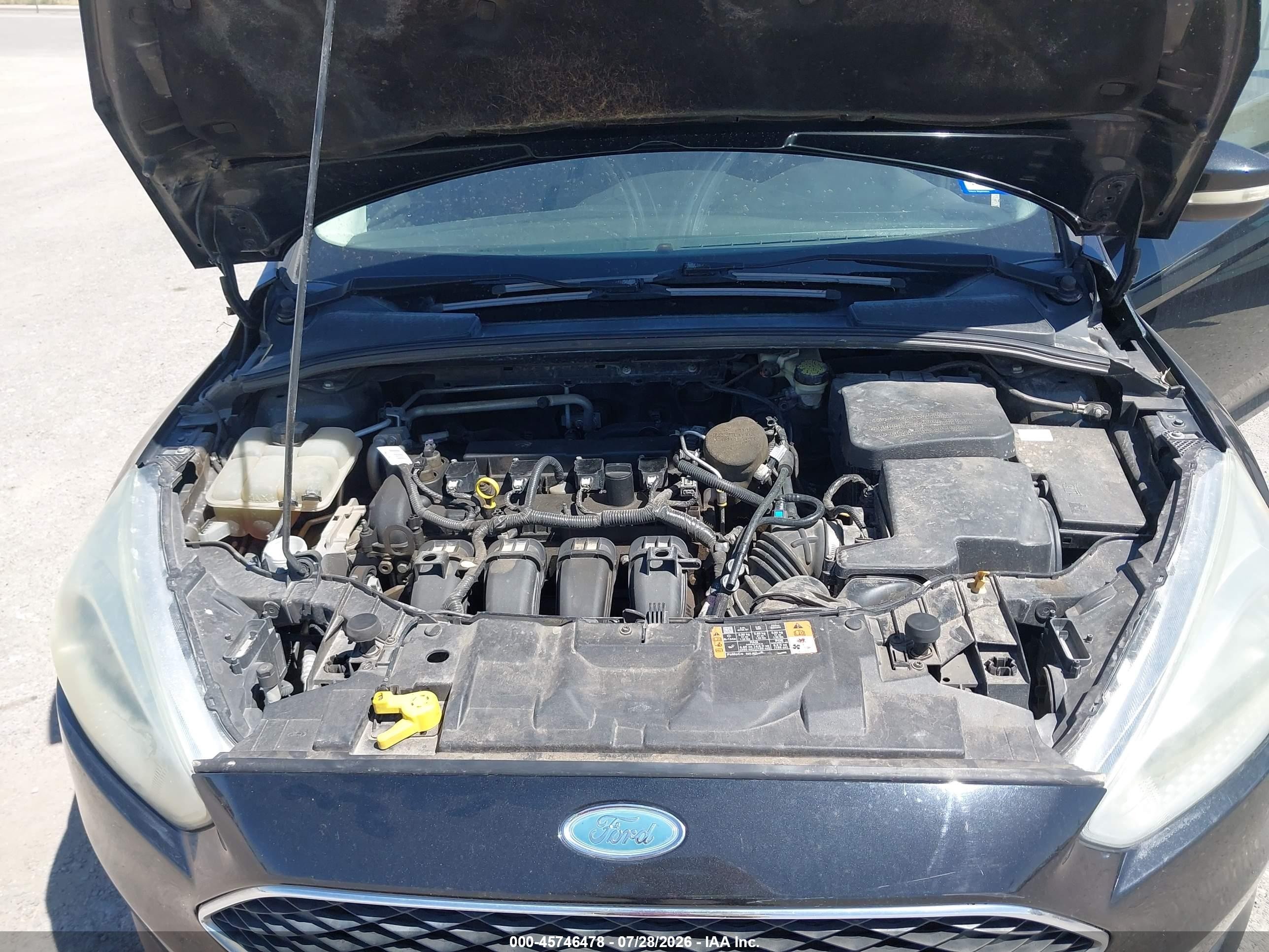 2015 Ford Focus Se Black vin: 1FADP3K26FL283482