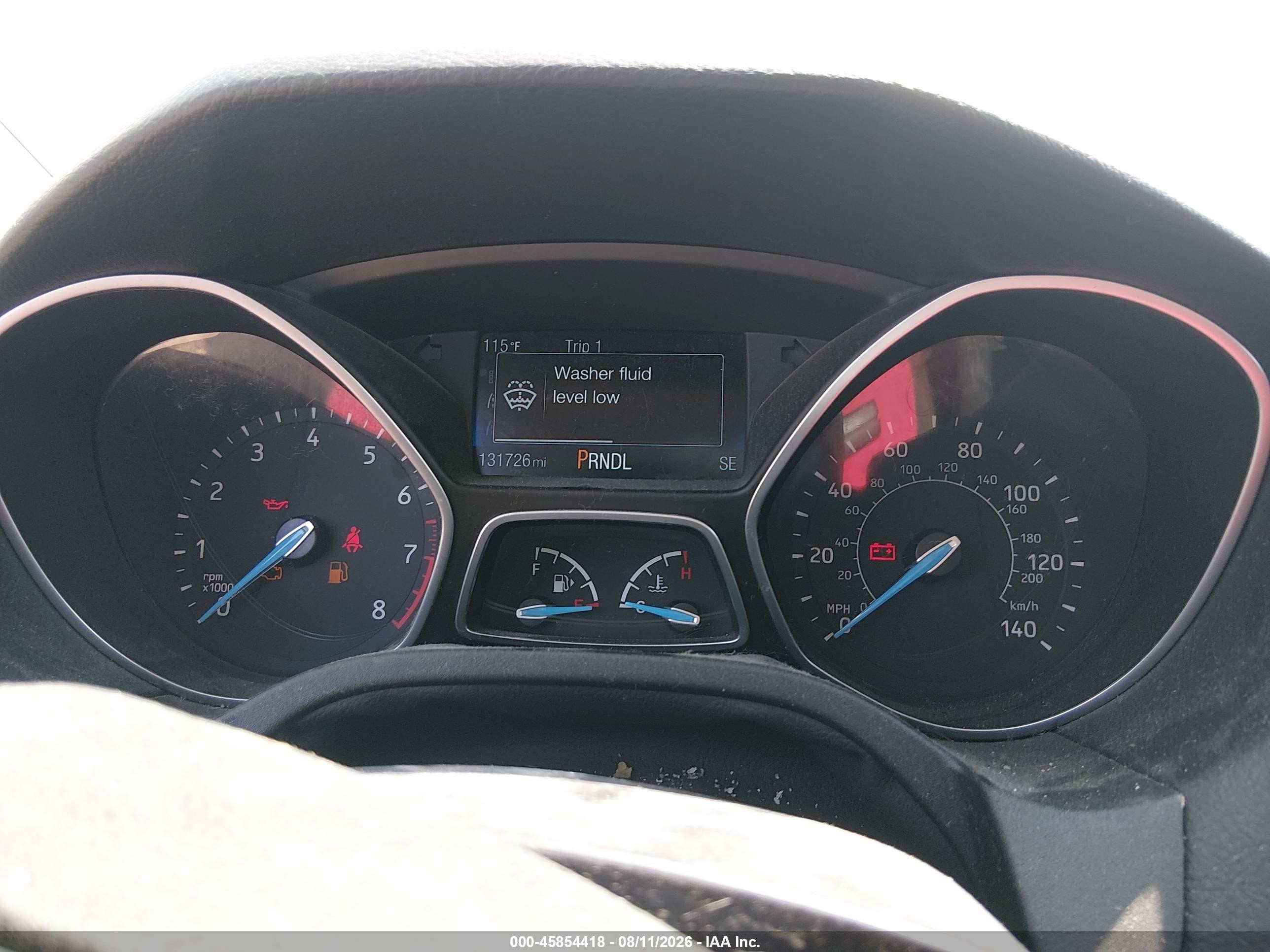 2015 Ford Focus Se White vin: 1FADP3K26FL292697