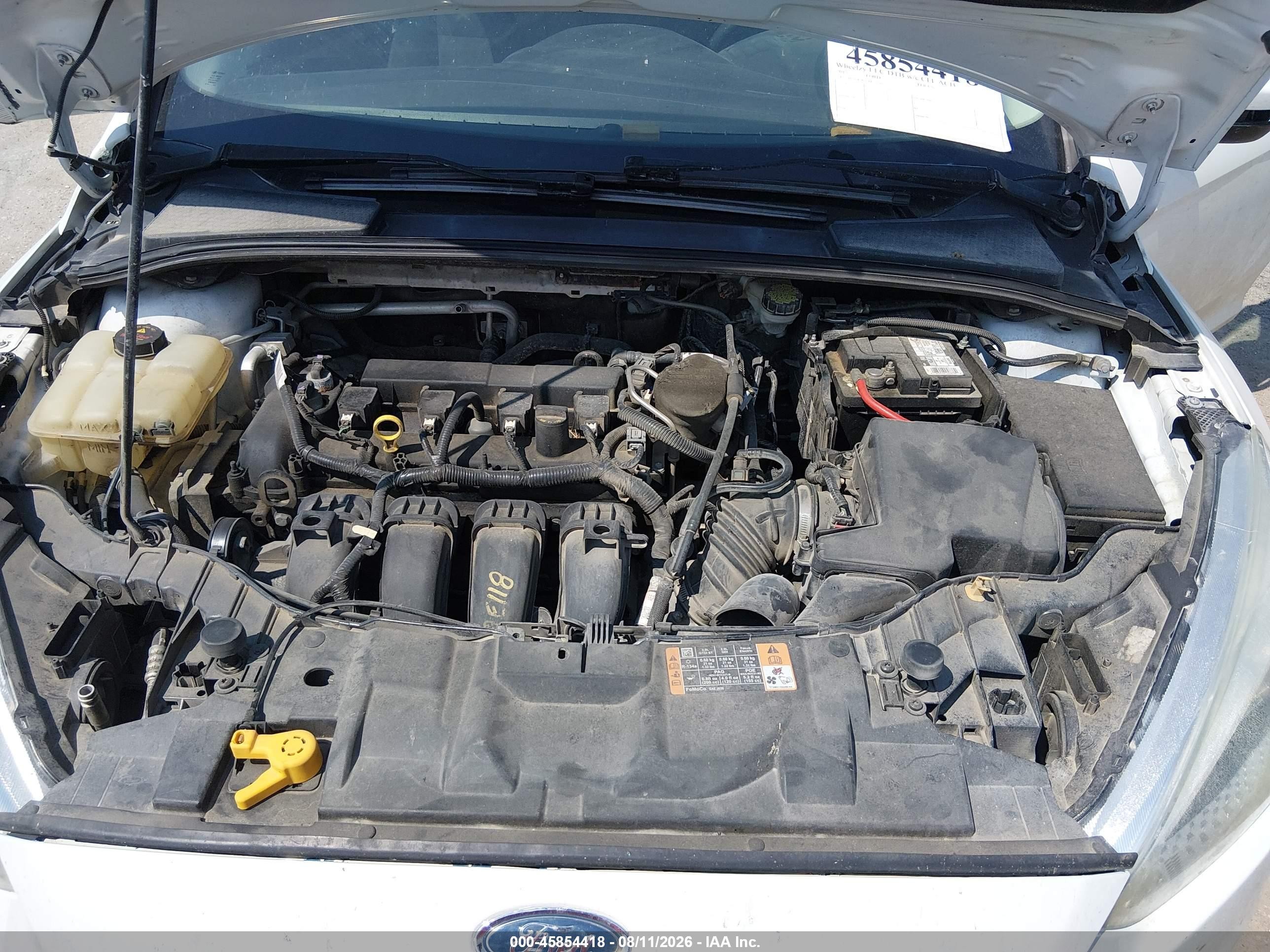 2015 Ford Focus Se White vin: 1FADP3K26FL292697