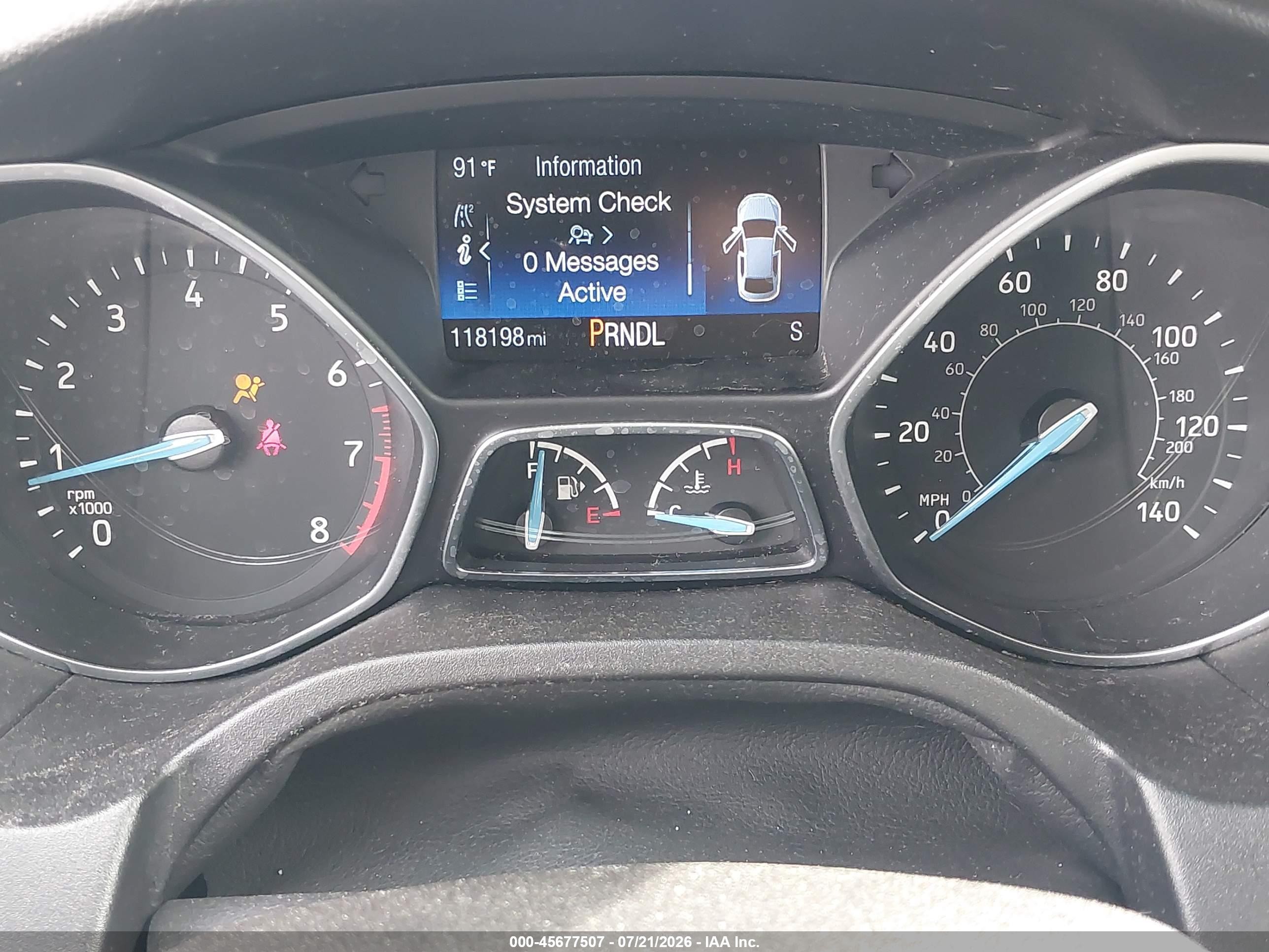 2015 Ford Focus Se White vin: 1FADP3K26FL316111