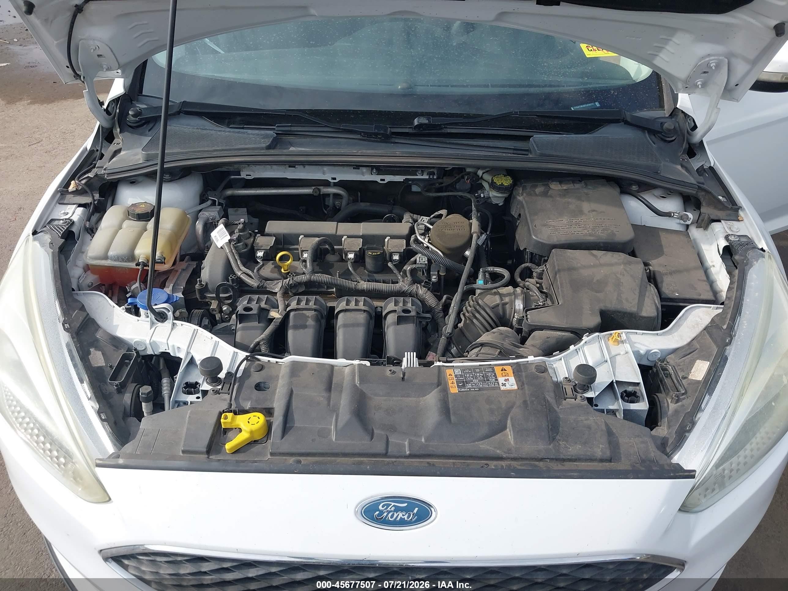 2015 Ford Focus Se White vin: 1FADP3K26FL316111