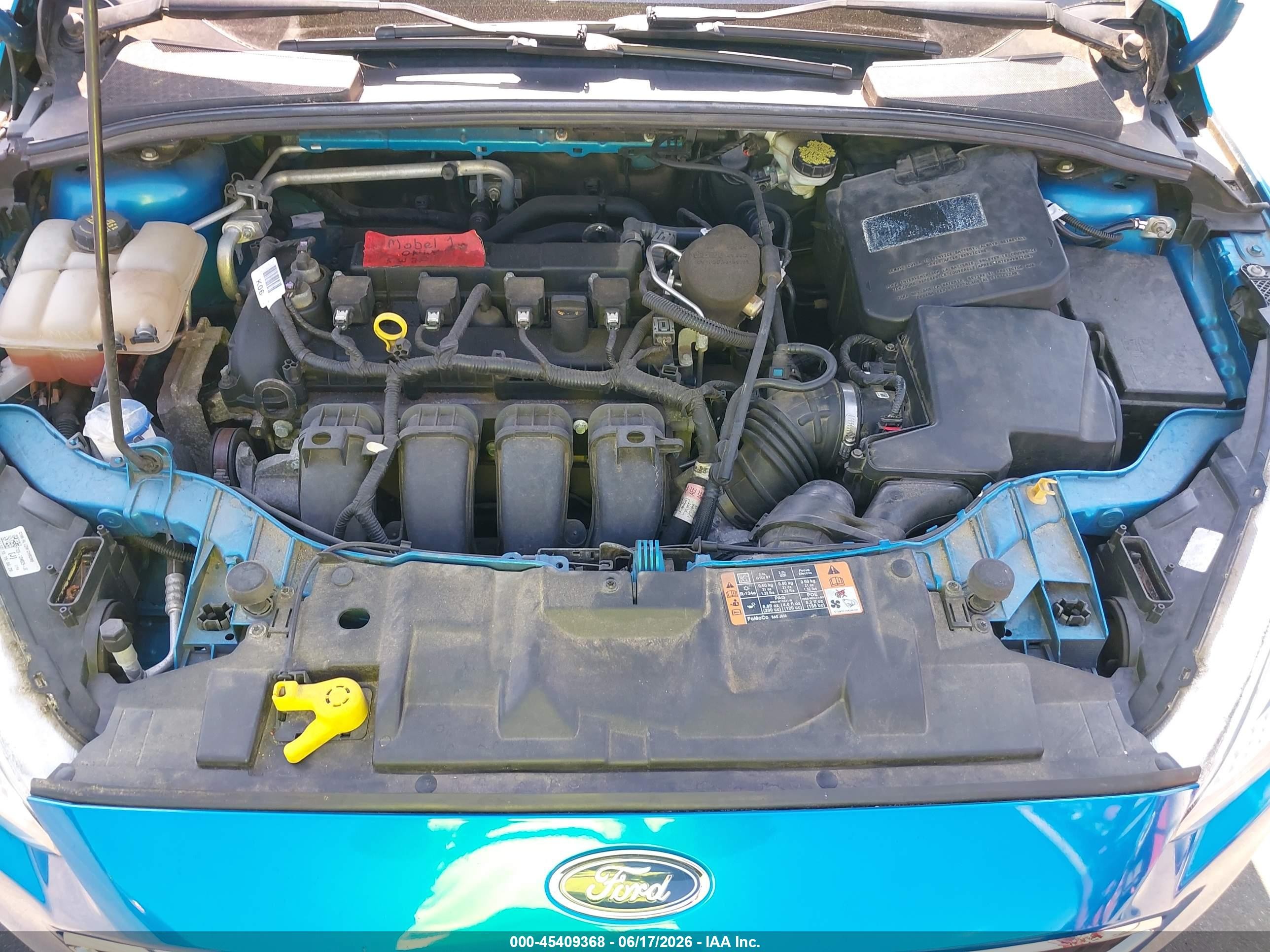 2015 Ford Focus Se Blue vin: 1FADP3K26FL319297