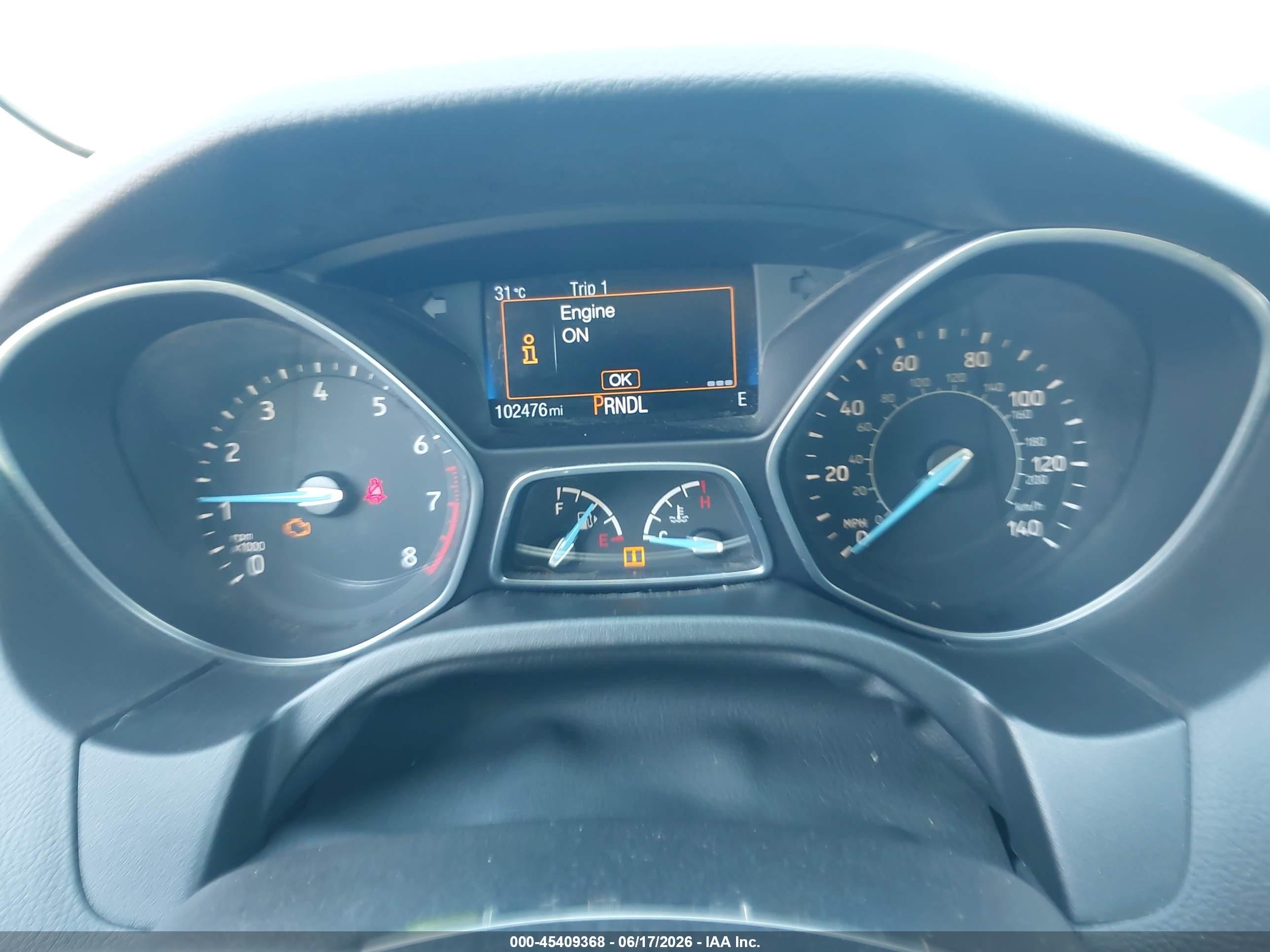 2015 Ford Focus Se Blue vin: 1FADP3K26FL319297