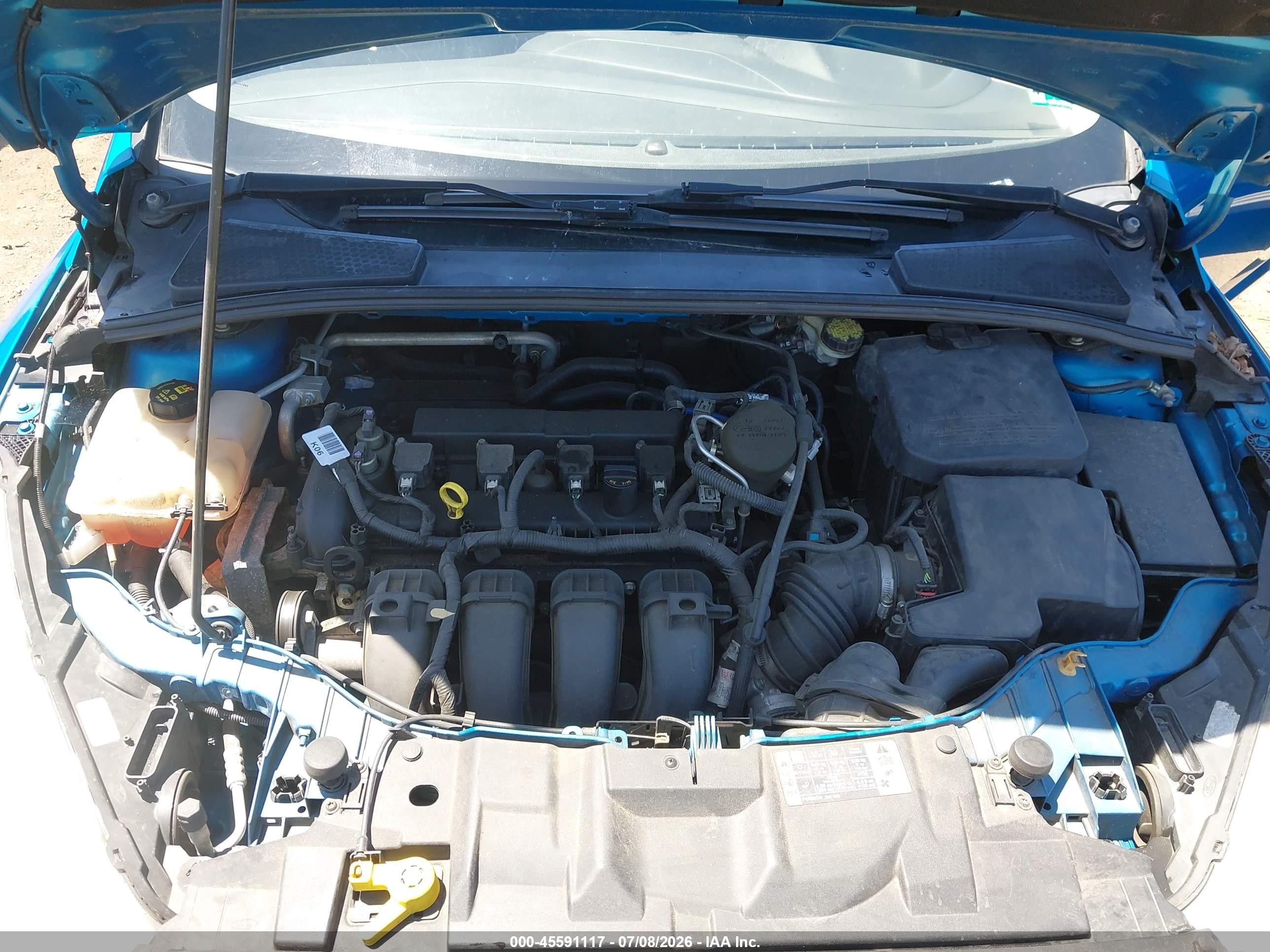2015 Ford Focus Se Blue vin: 1FADP3K26FL325343