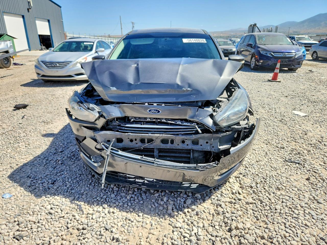 2015 Ford Focus Se Gray vin: 1FADP3K26FL327352