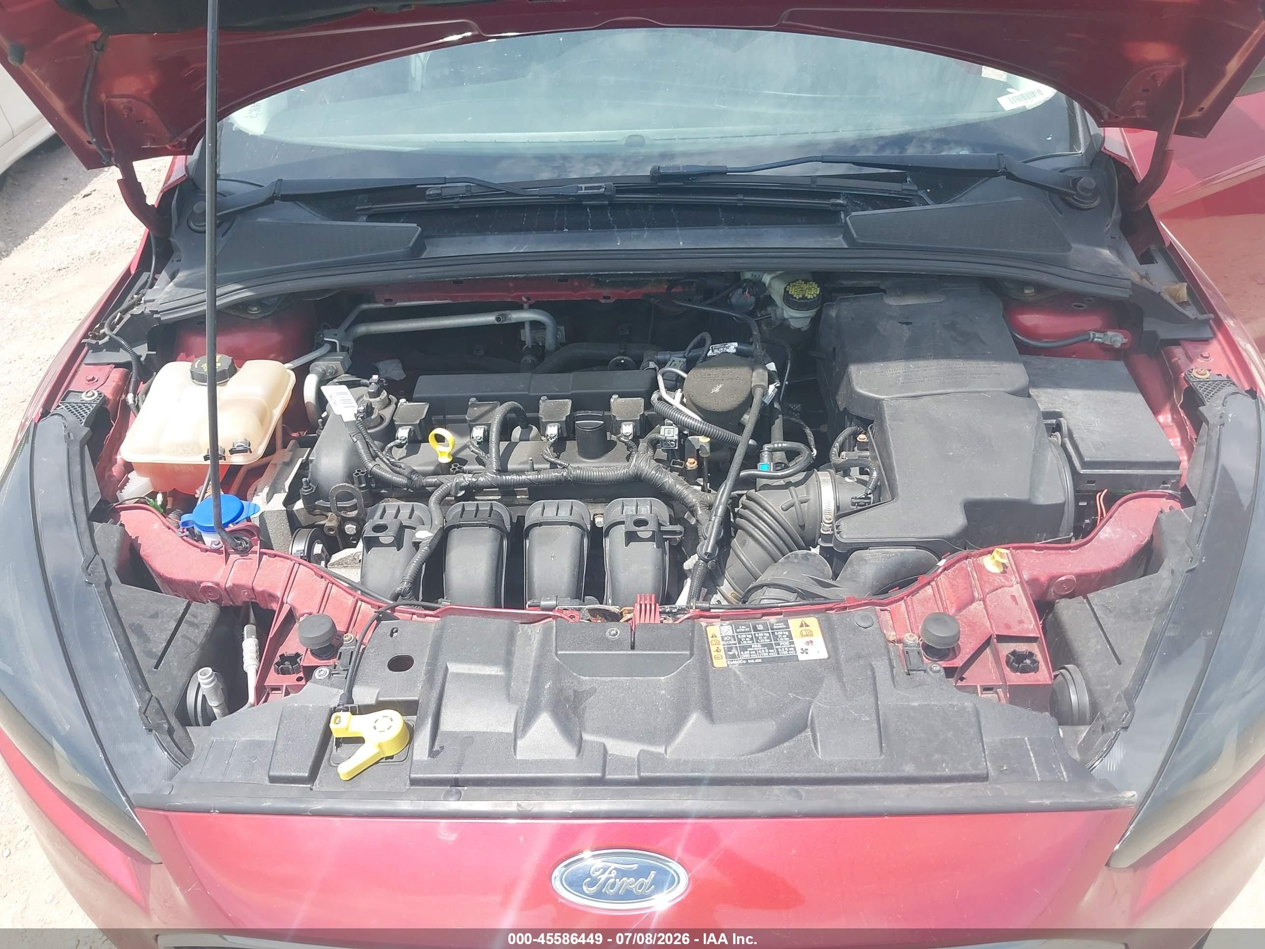 2015 Ford Focus Se Red vin: 1FADP3K26FL344247