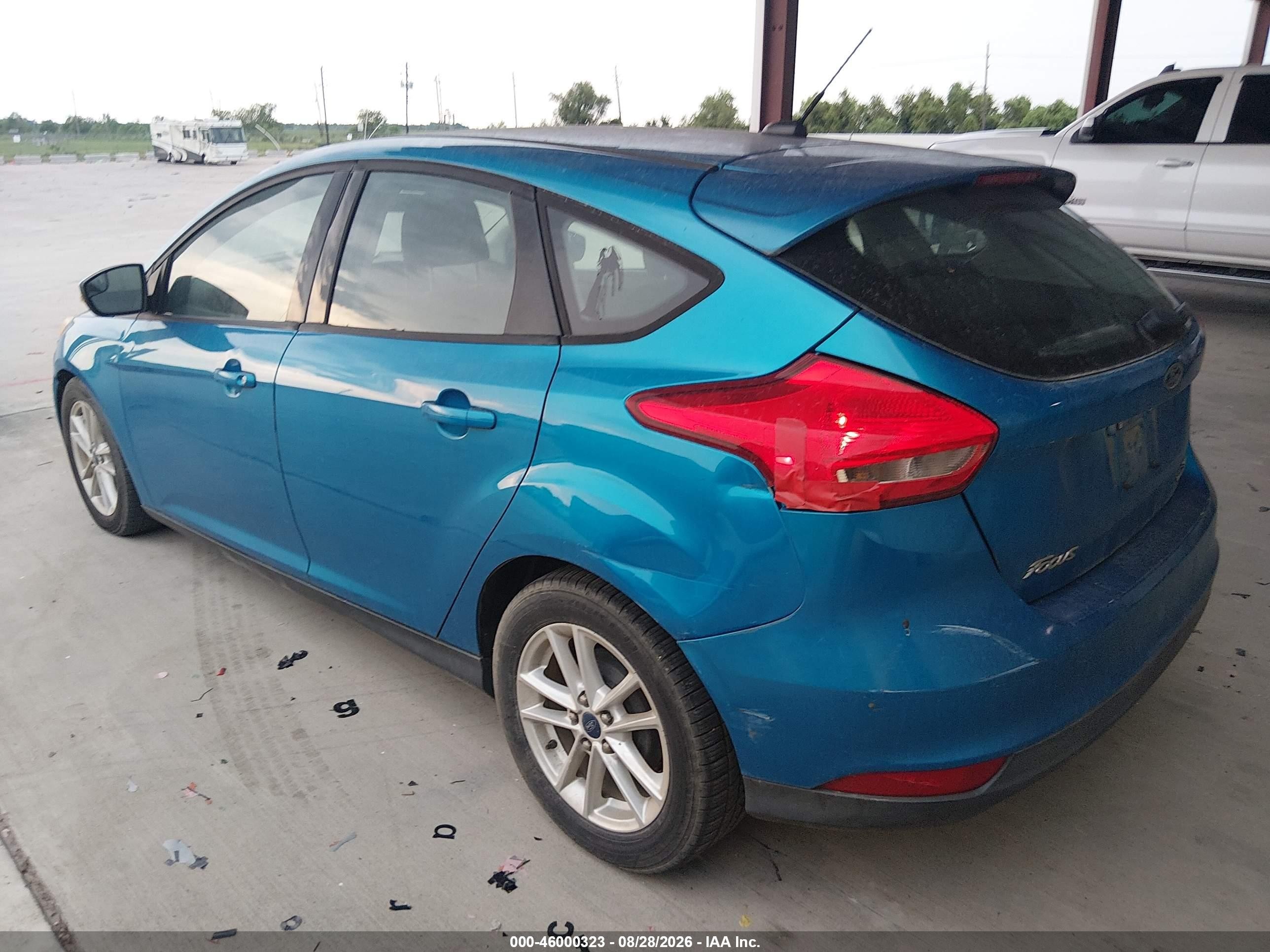 2015 Ford Focus Se Blue vin: 1FADP3K26FL347715