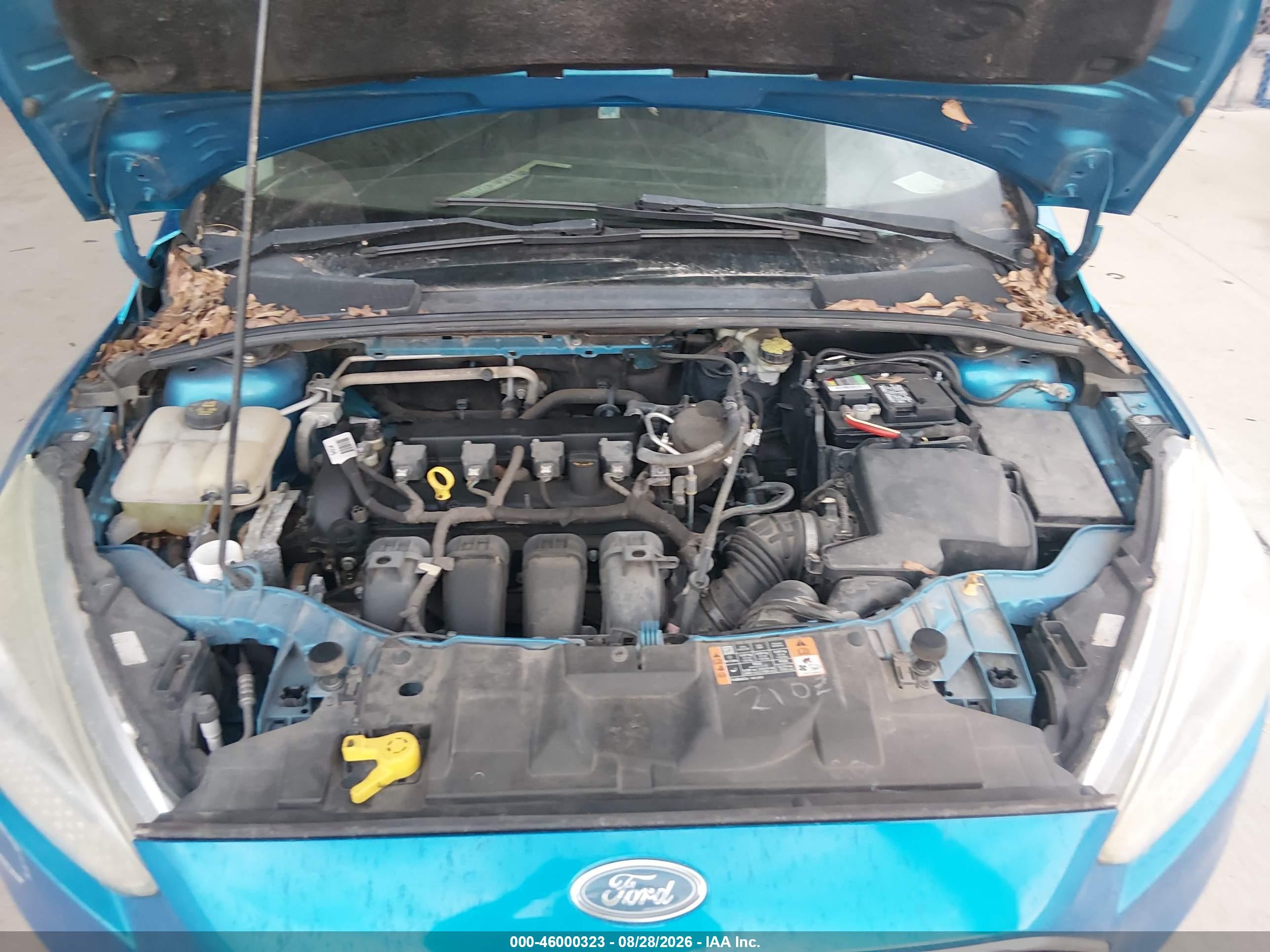 2015 Ford Focus Se Blue vin: 1FADP3K26FL347715