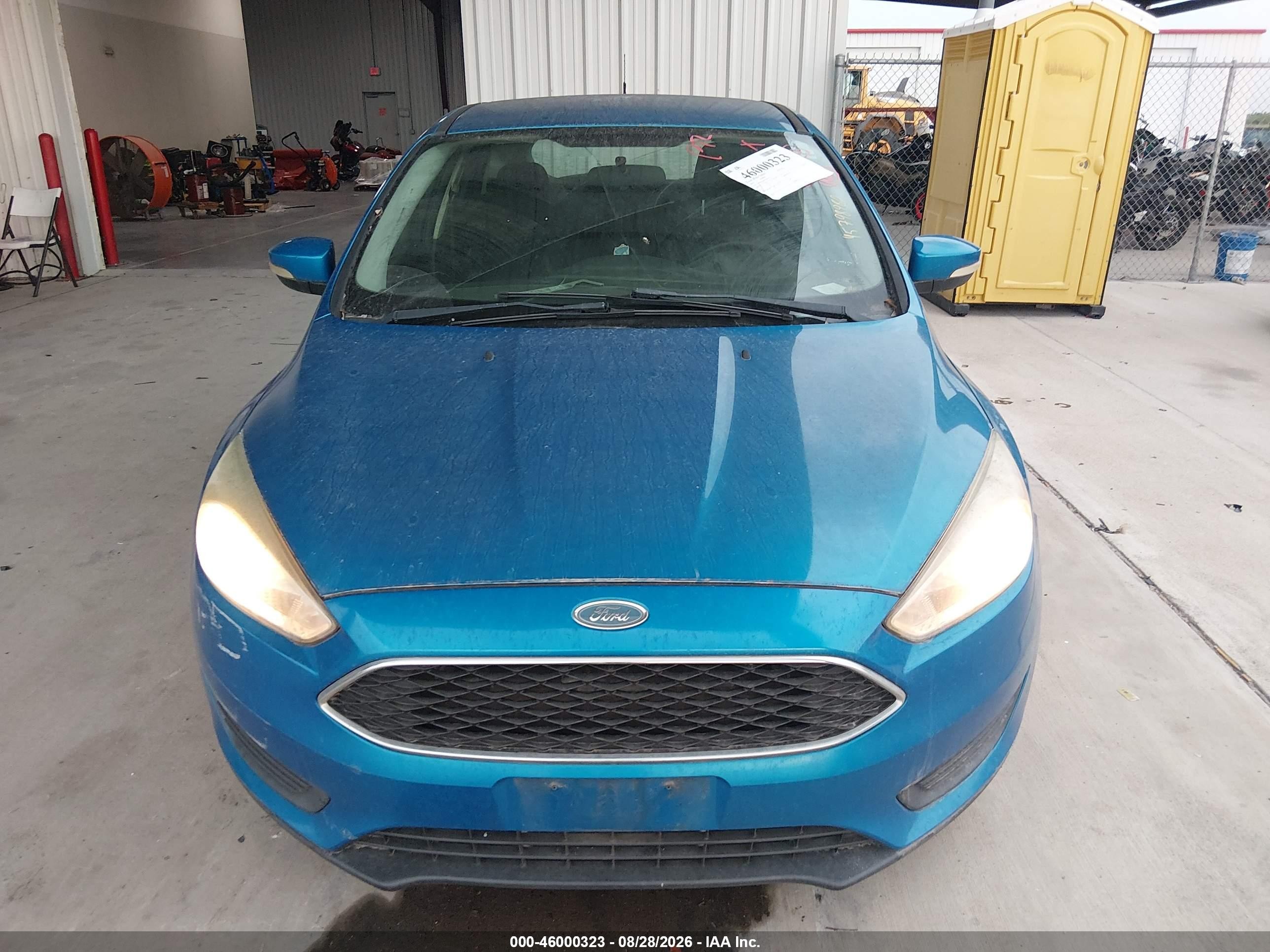 2015 Ford Focus Se Blue vin: 1FADP3K26FL347715