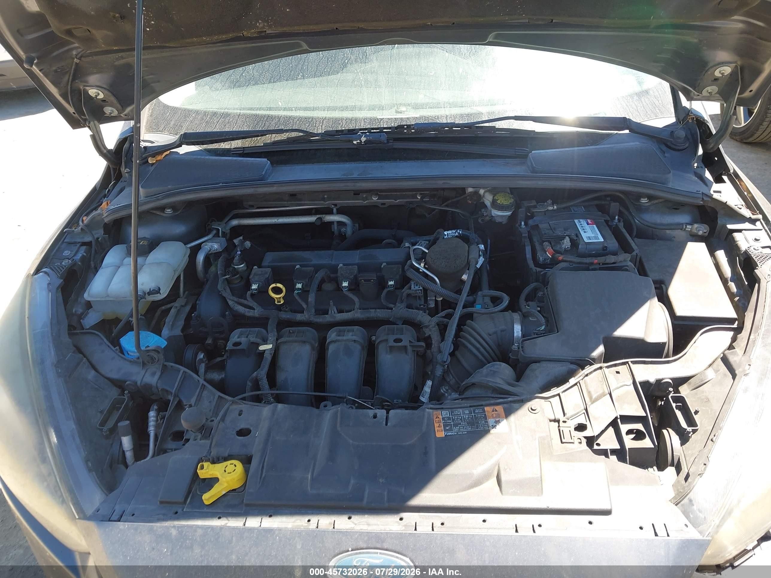 2015 Ford Focus Se Gray vin: 1FADP3K26FL351036
