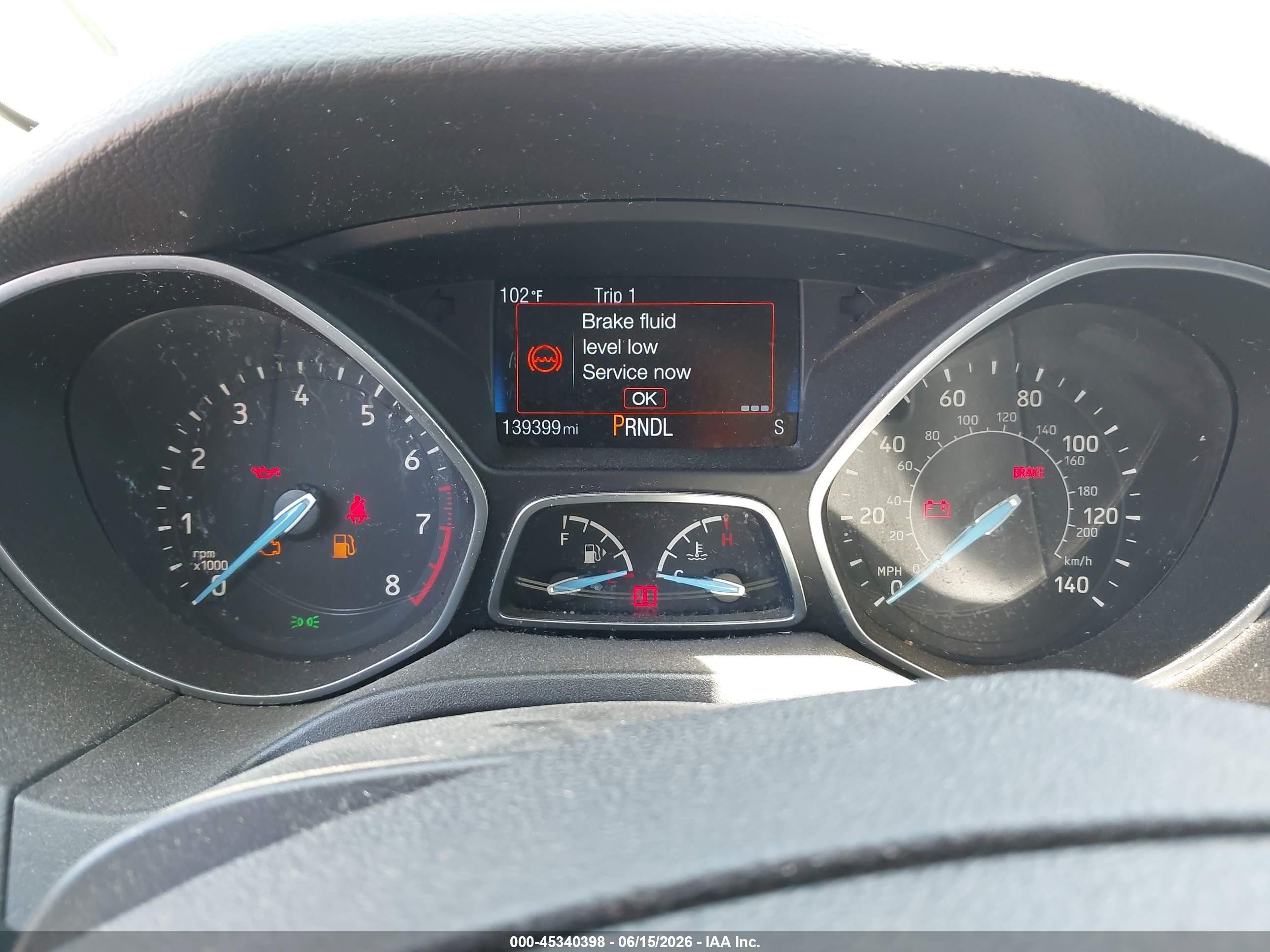 2015 Ford Focus Se Brown vin: 1FADP3K26FL351408
