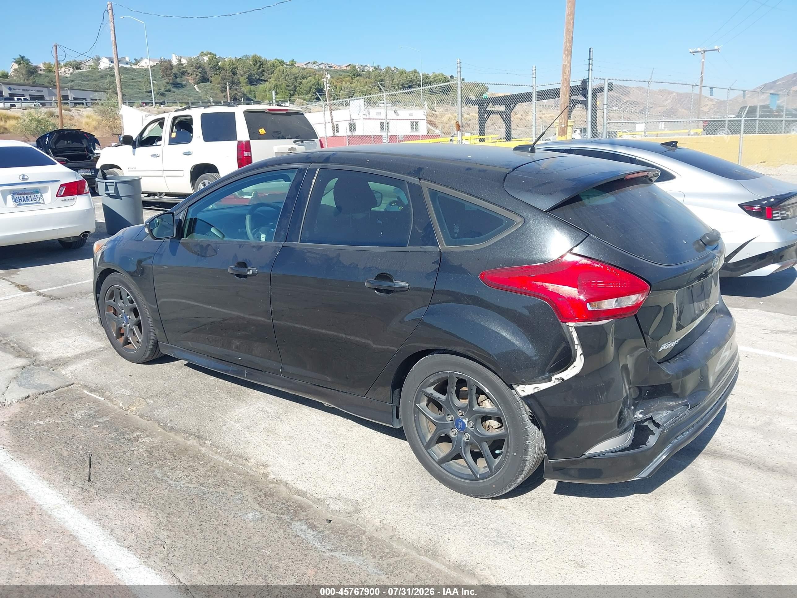 2015 Ford Focus Se Black vin: 1FADP3K26FL363851