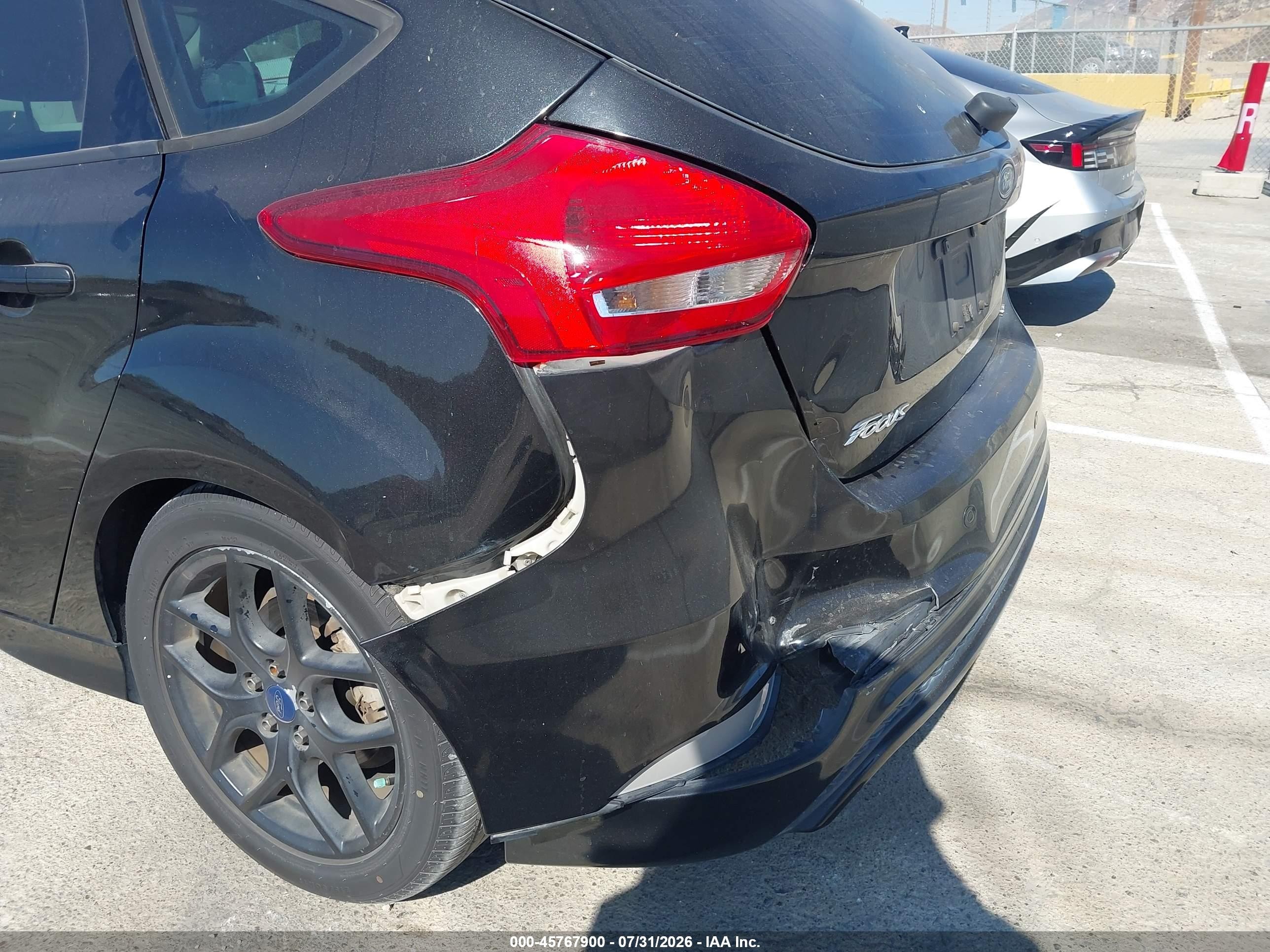 2015 Ford Focus Se Black vin: 1FADP3K26FL363851
