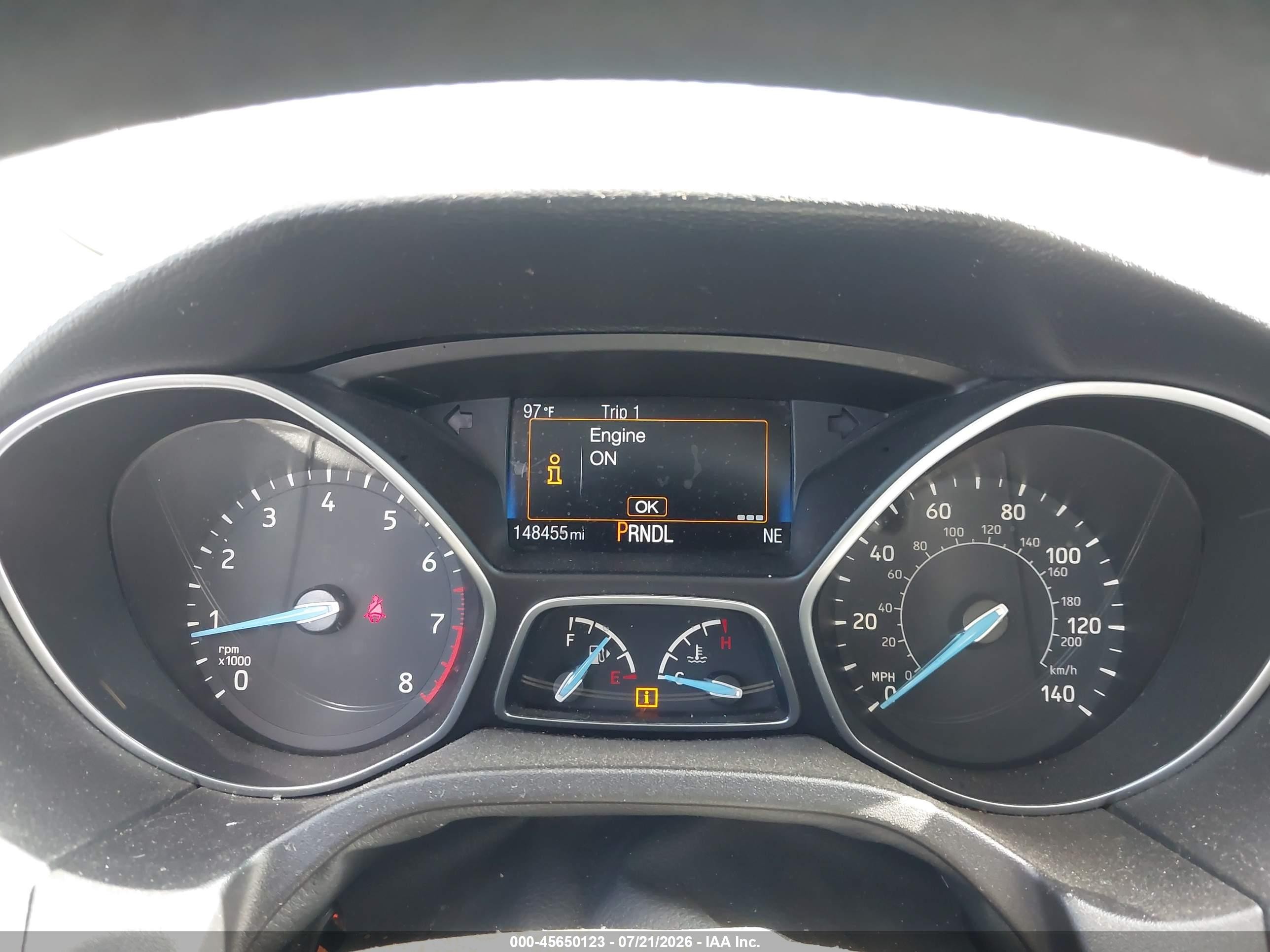 2015 Ford Focus Se Gray vin: 1FADP3K26FL370511