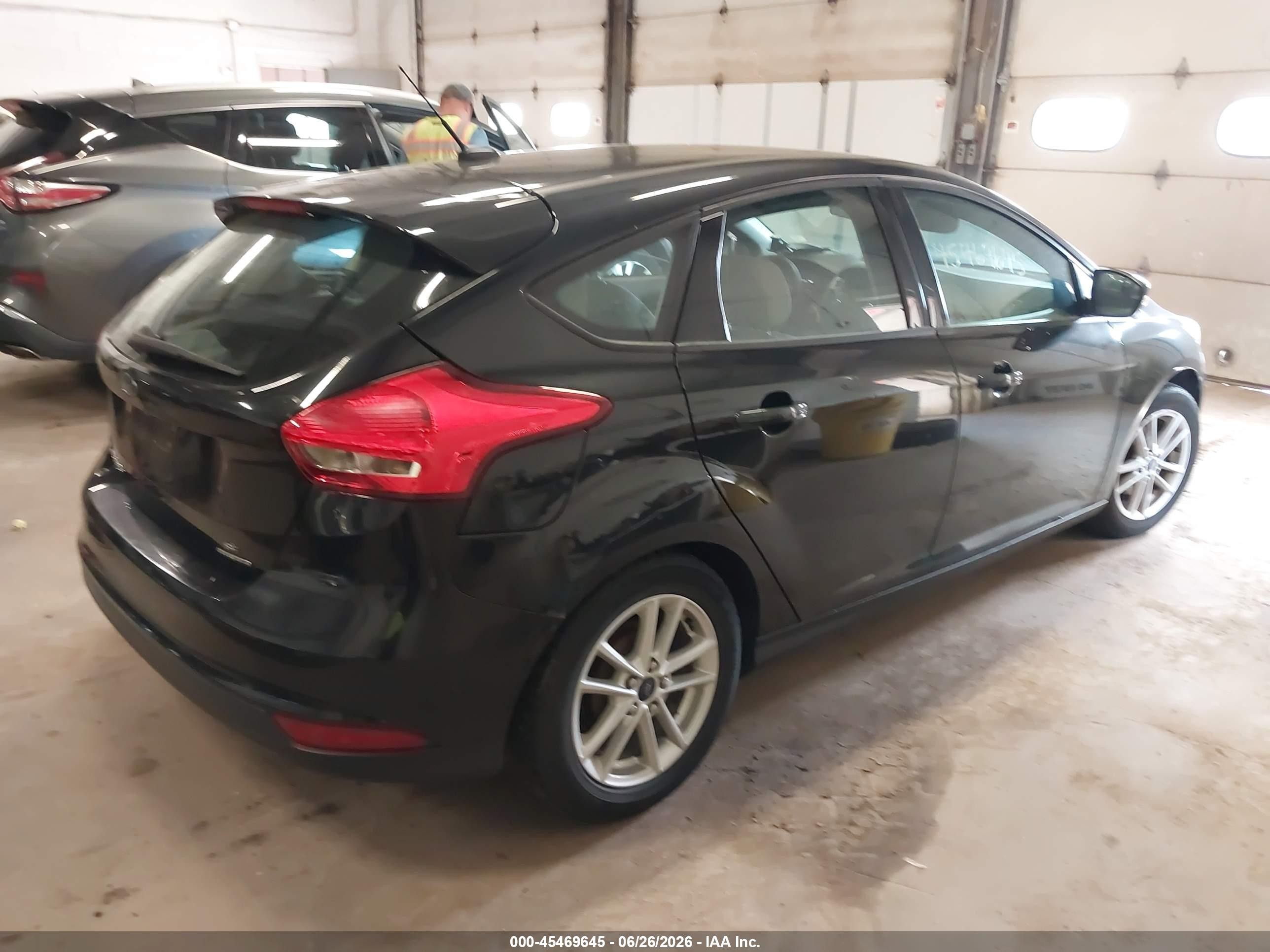 2015 Ford Focus Se Black vin: 1FADP3K26FL375109