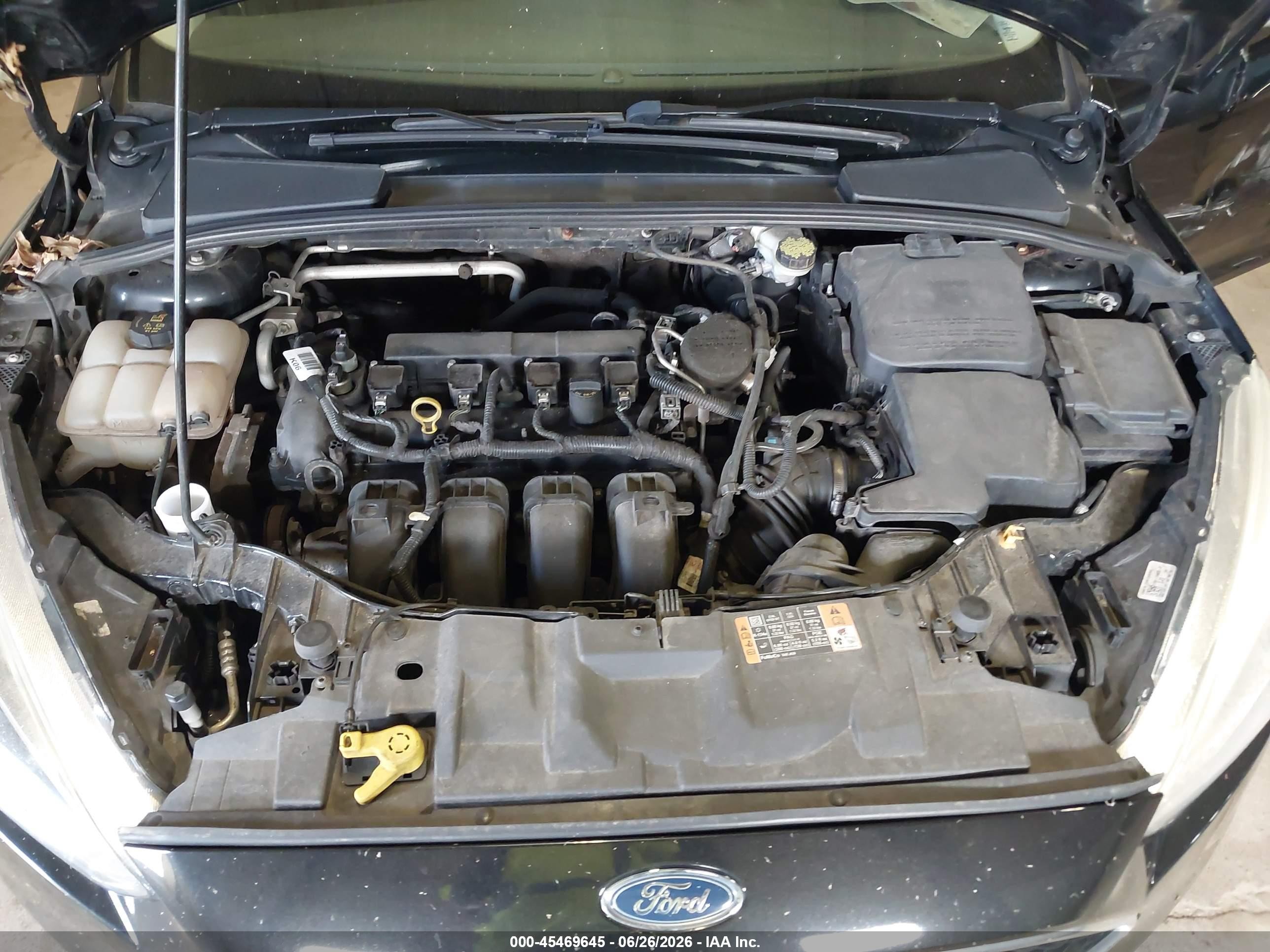 2015 Ford Focus Se Black vin: 1FADP3K26FL375109