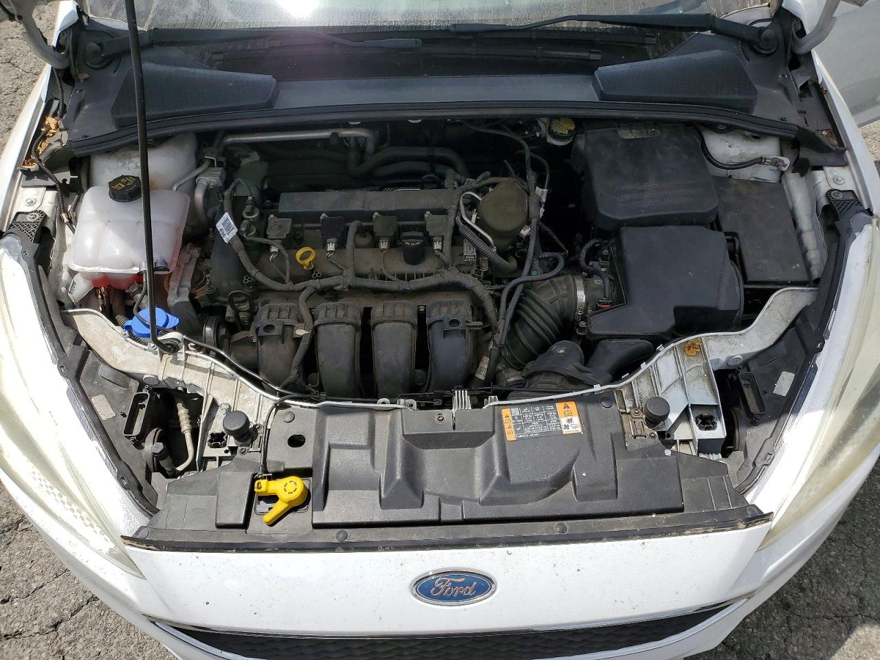 2015 Ford Focus Se White vin: 1FADP3K26FL380343