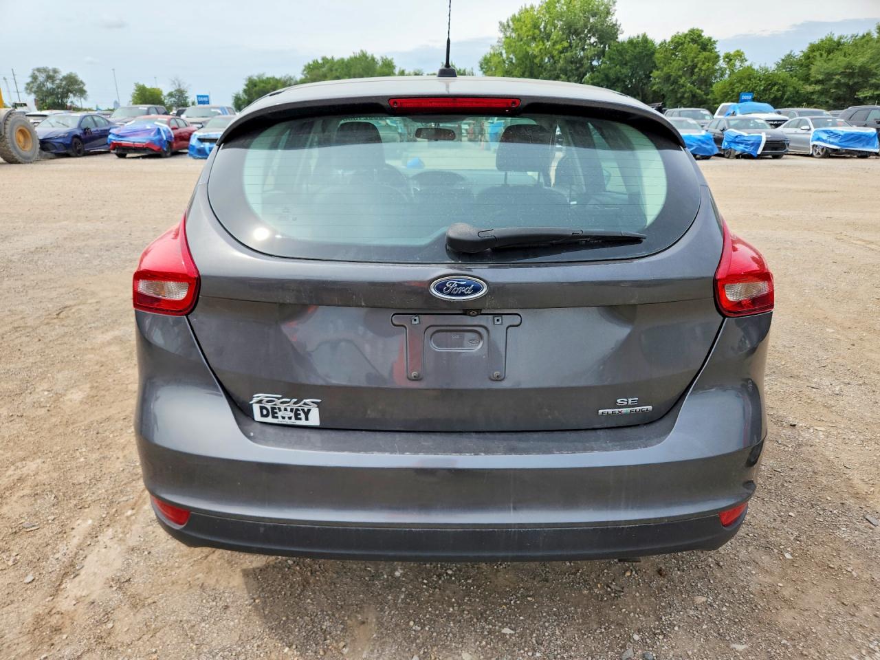 2015 Ford Focus Se Gray vin: 1FADP3K26FL386885