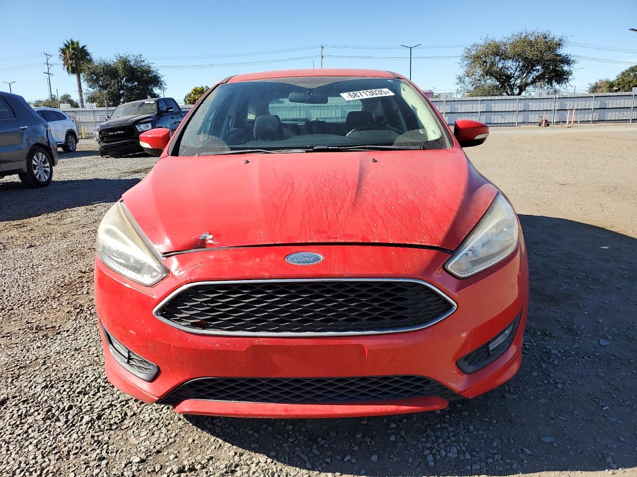 2016 Ford Focus Se Red vin: 1FADP3K26GL376391