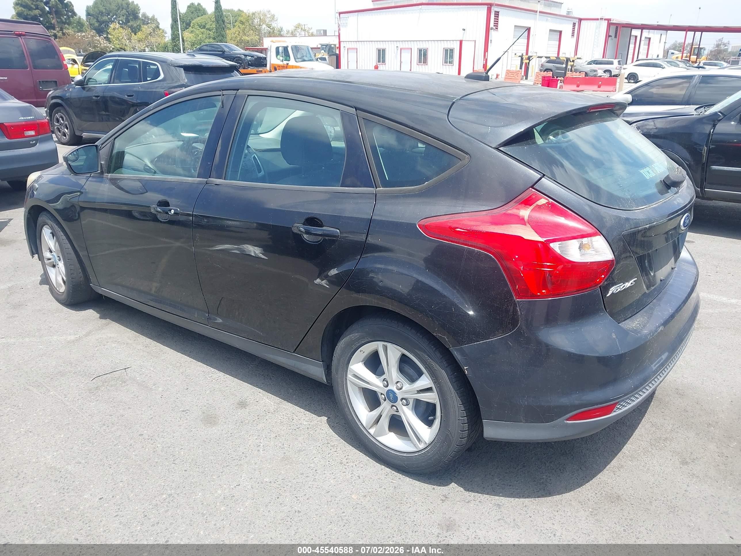 2013 Ford Focus Se Black vin: 1FADP3K27DL145978