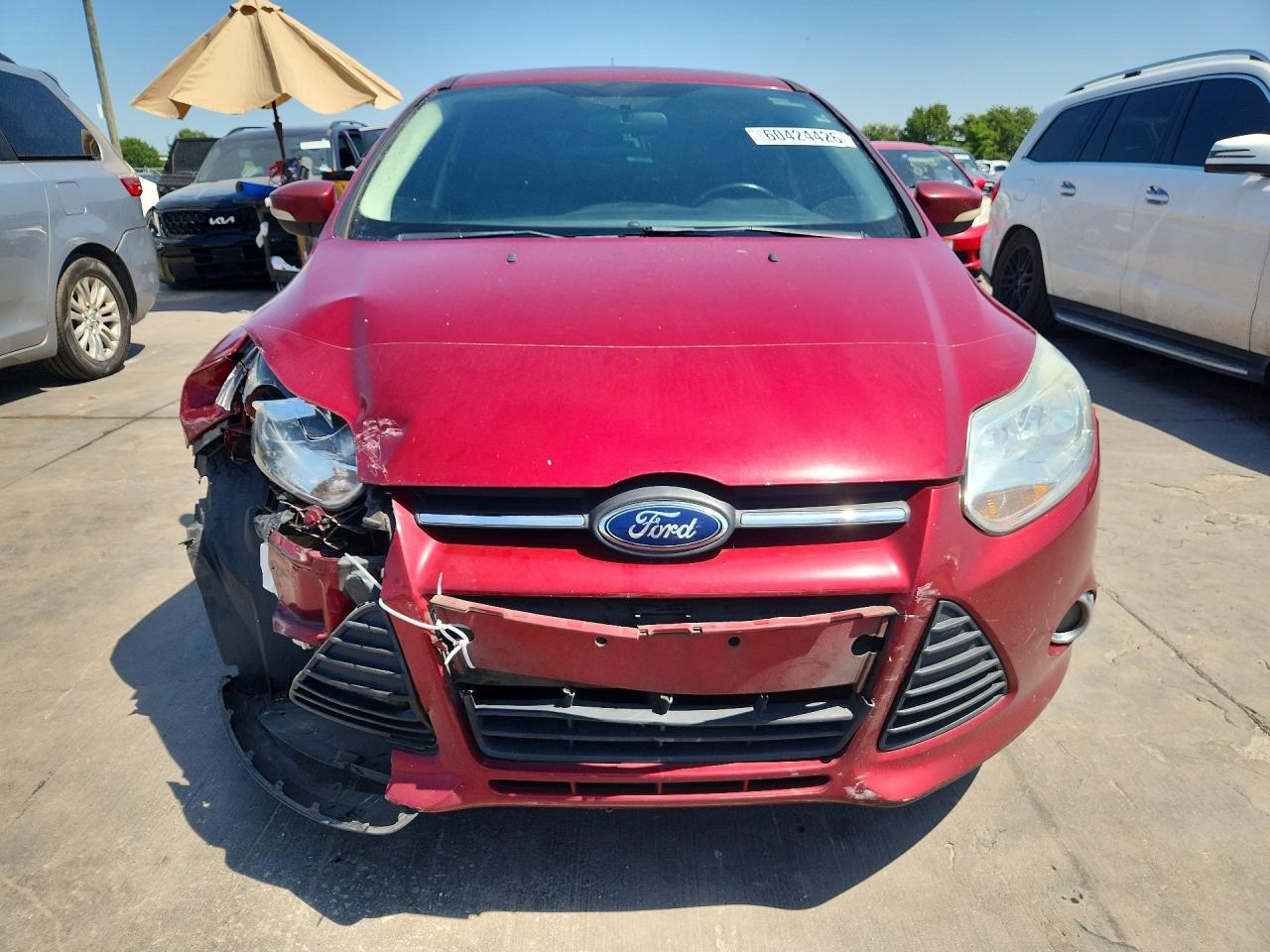 2013 Ford Focus Se Red vin: 1FADP3K27DL164627