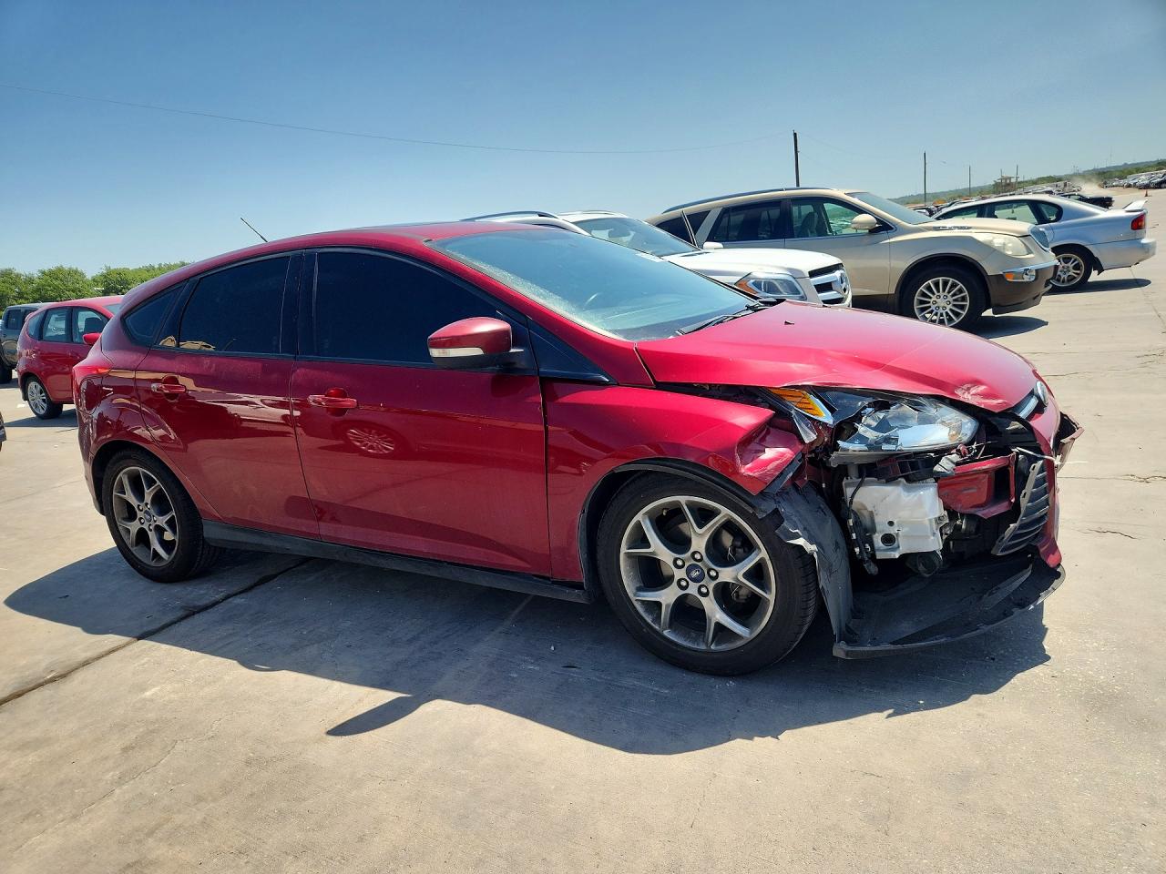 2013 Ford Focus Se Red vin: 1FADP3K27DL164627