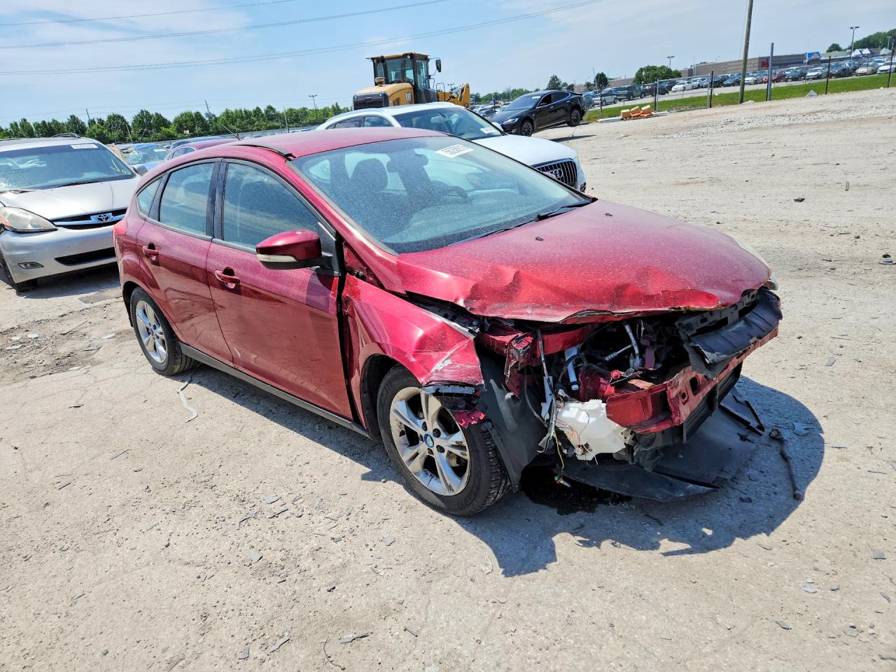 2013 Ford Focus Burgundy vin: 1FADP3K27DL176583