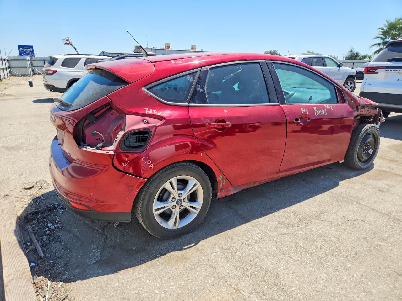 2013 Ford Focus Se Red vin: 1FADP3K27DL177930