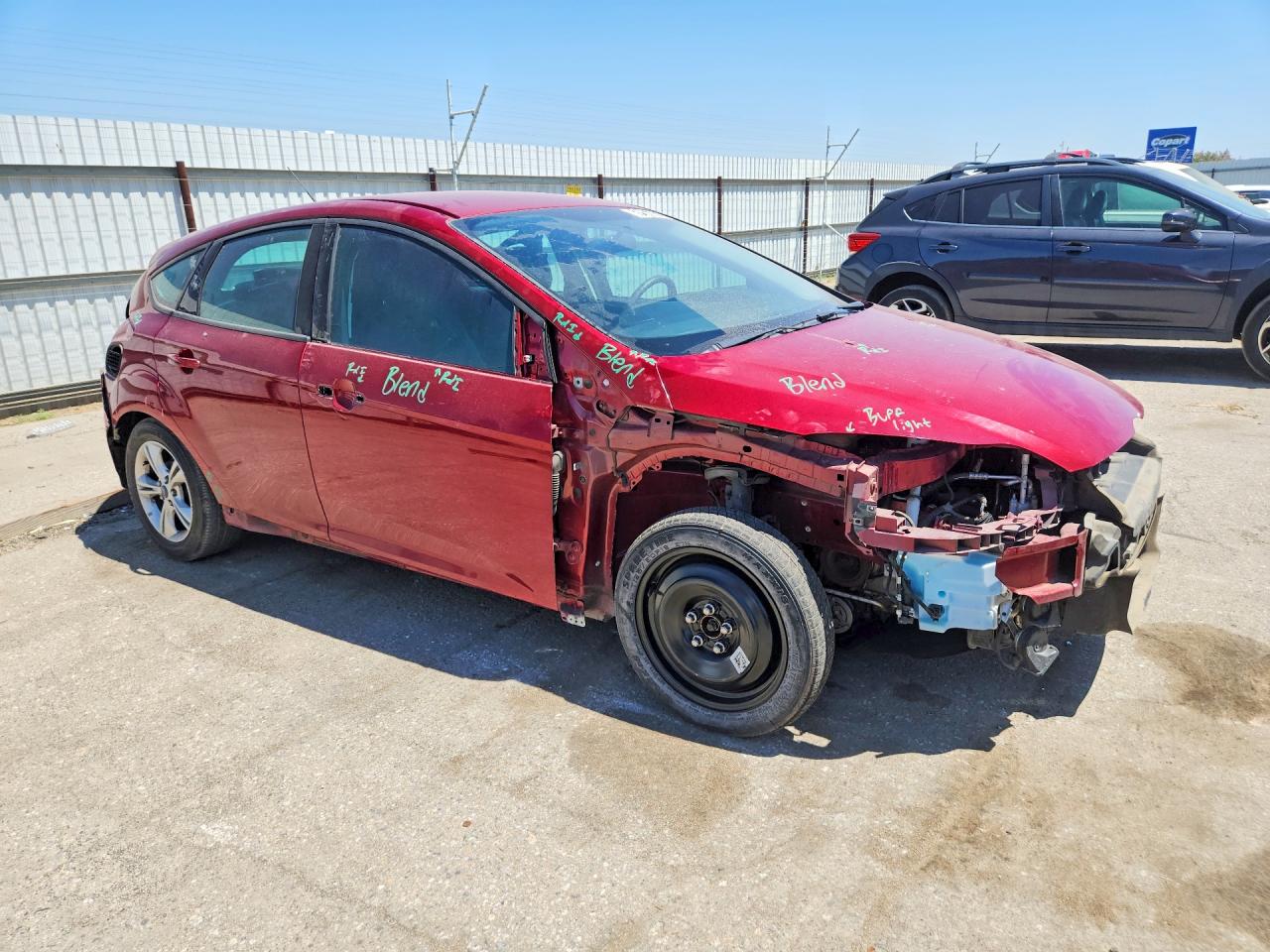 2013 Ford Focus Se Red vin: 1FADP3K27DL177930