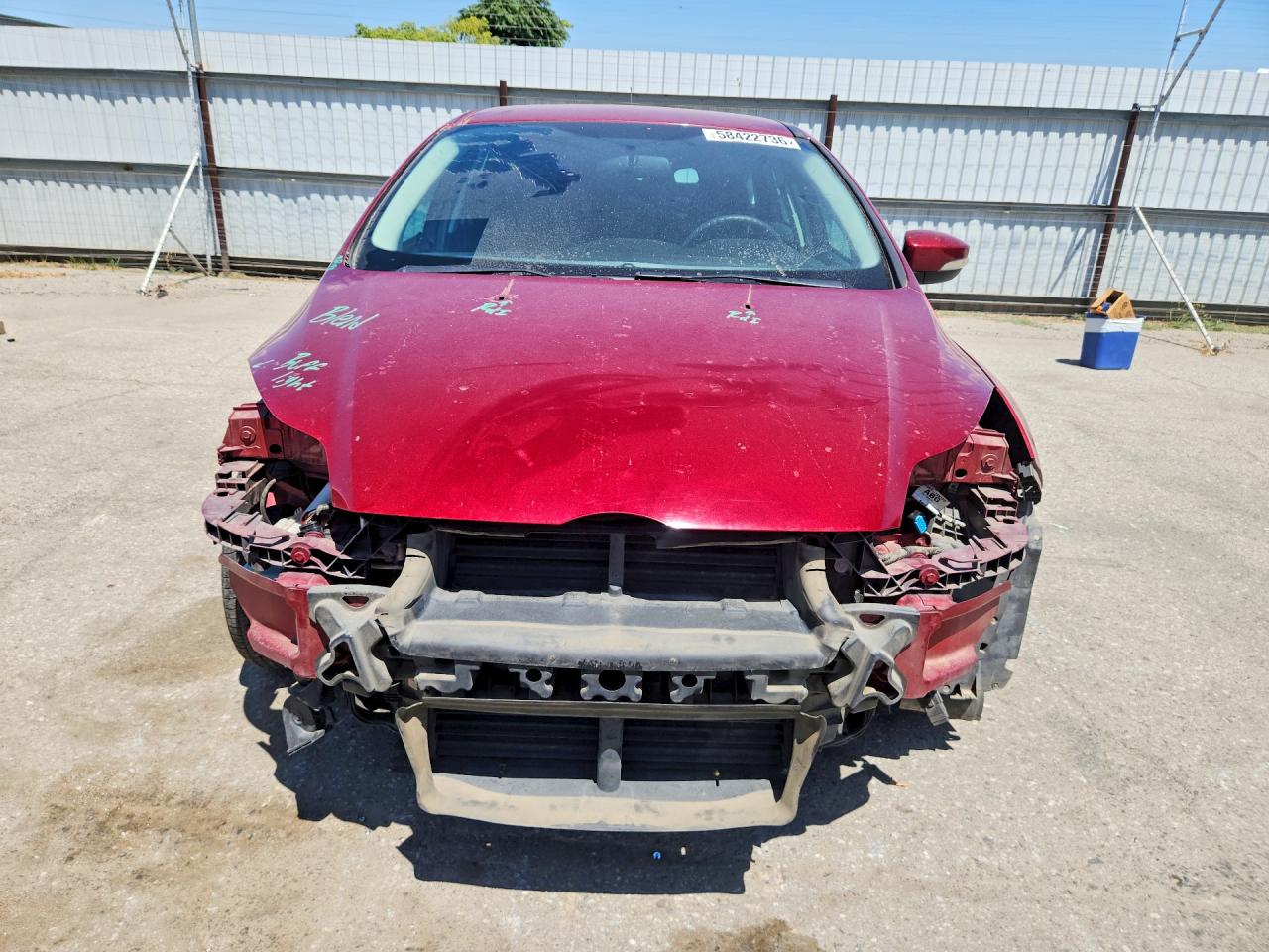 2013 Ford Focus Se Red vin: 1FADP3K27DL177930