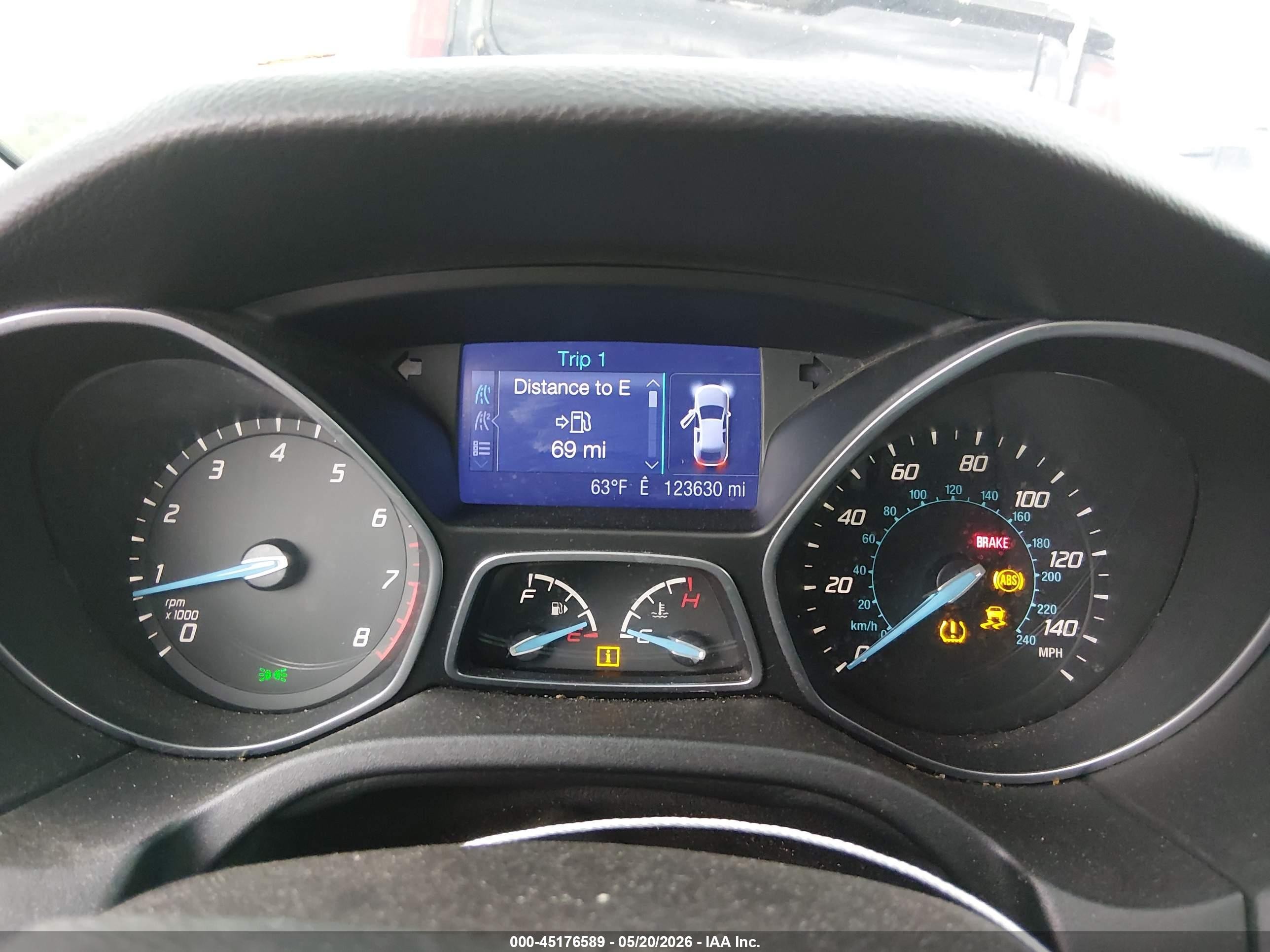 2013 Ford Focus Se Gray vin: 1FADP3K27DL189804