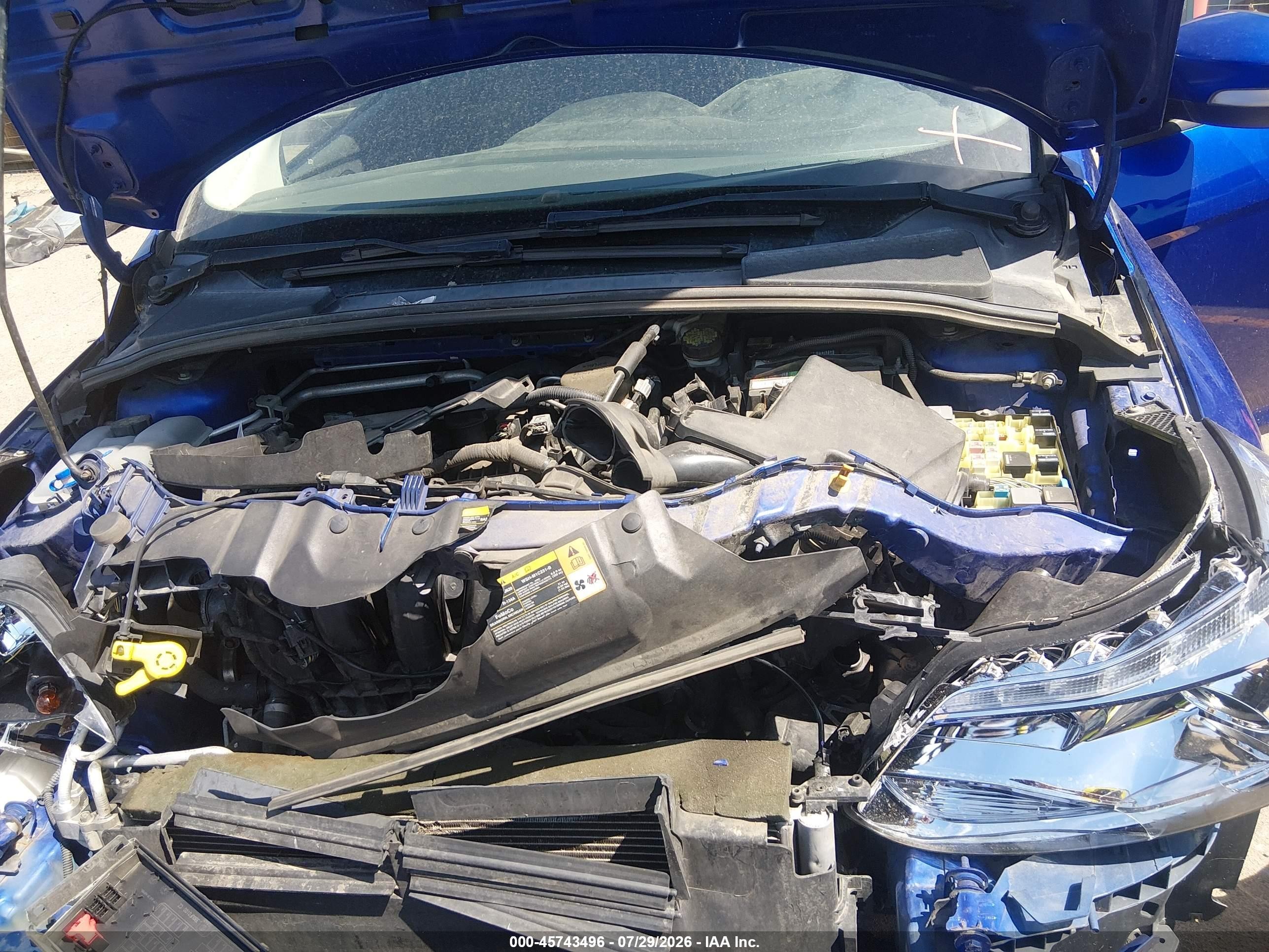 2013 Ford Focus Se Blue vin: 1FADP3K27DL254098