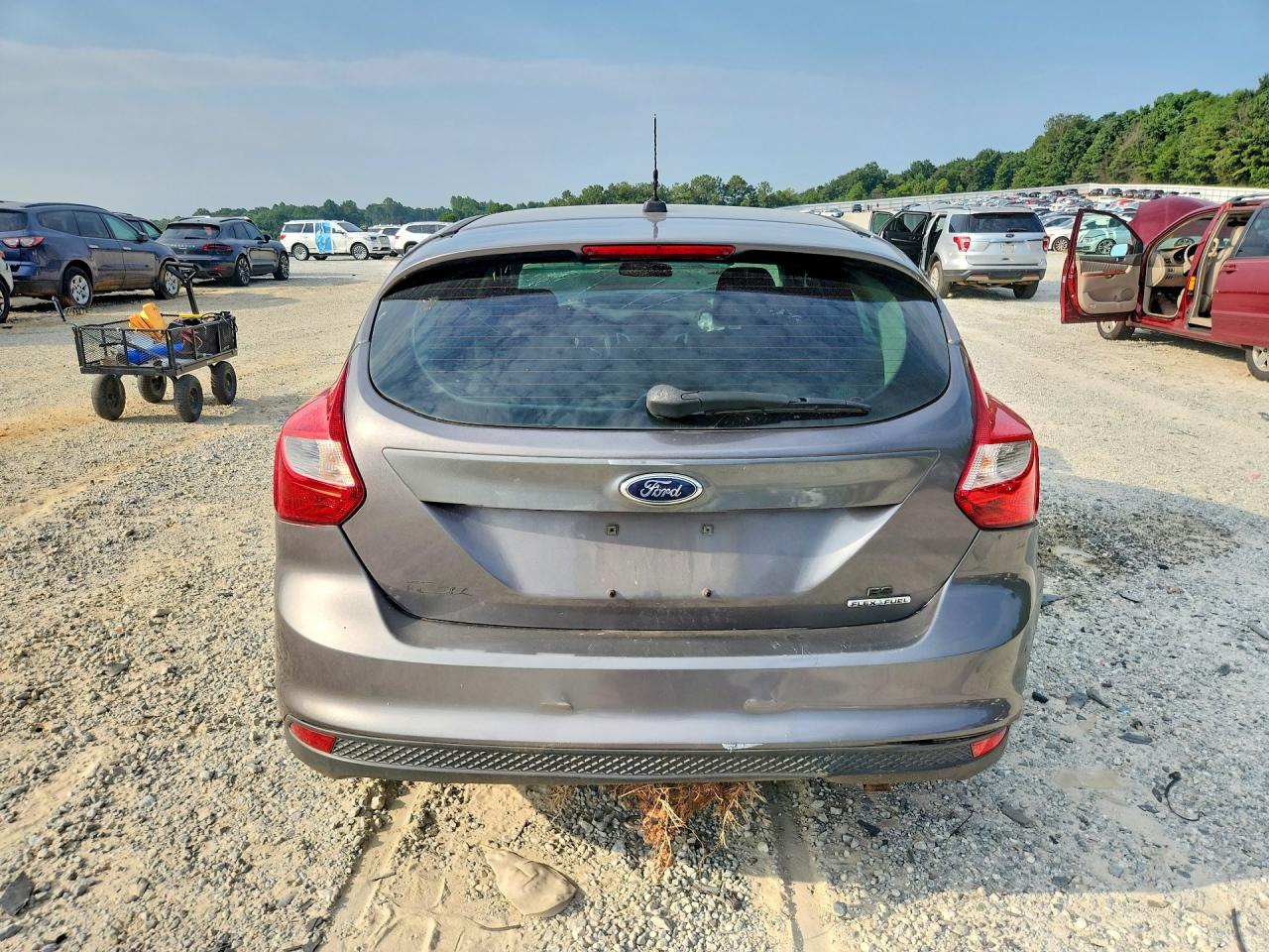 2013 Ford Focus Se Gray vin: 1FADP3K27DL258958