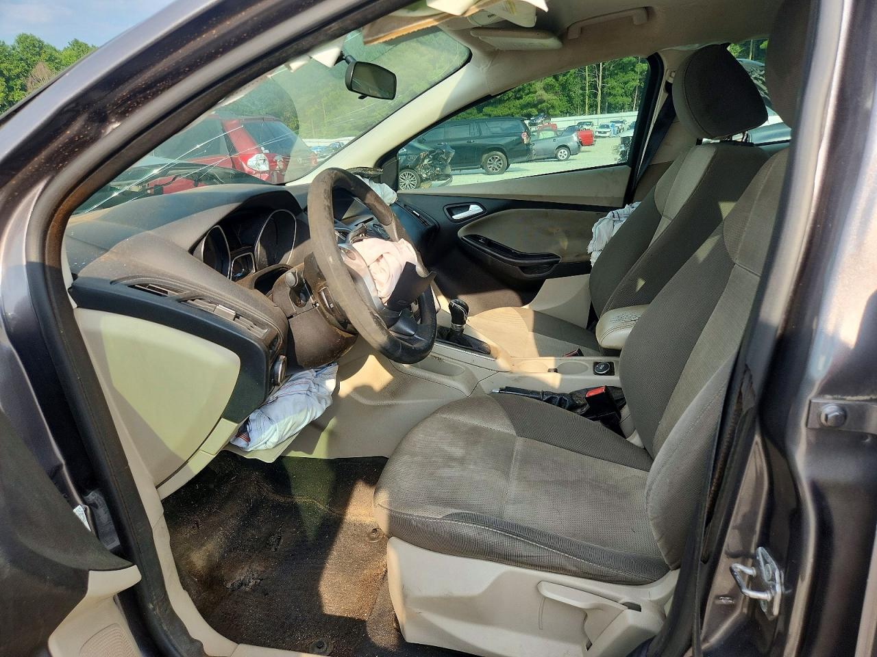 2013 Ford Focus Se Gray vin: 1FADP3K27DL258958