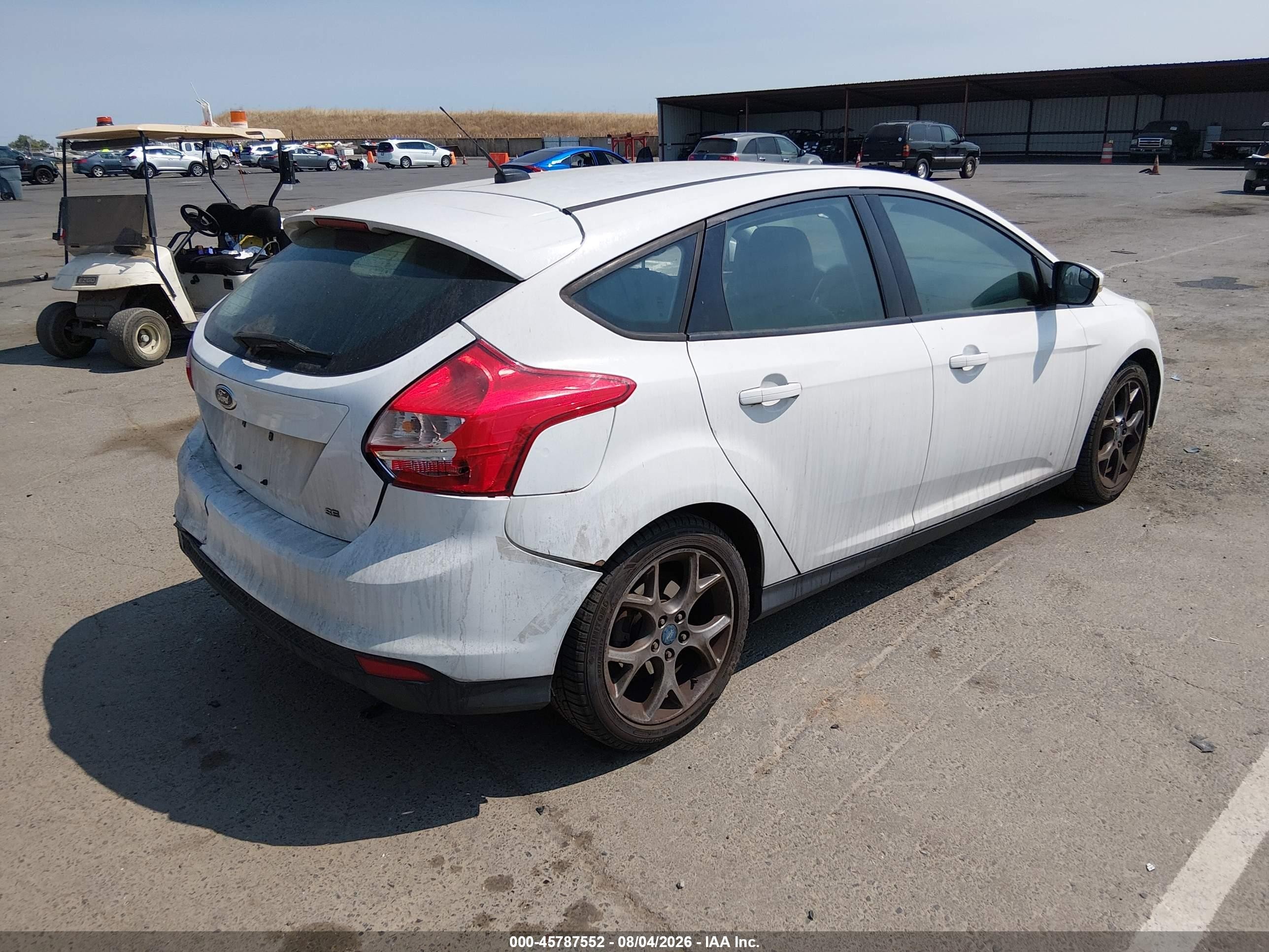 2013 Ford Focus Se Белый vin: 1FADP3K27DL273251