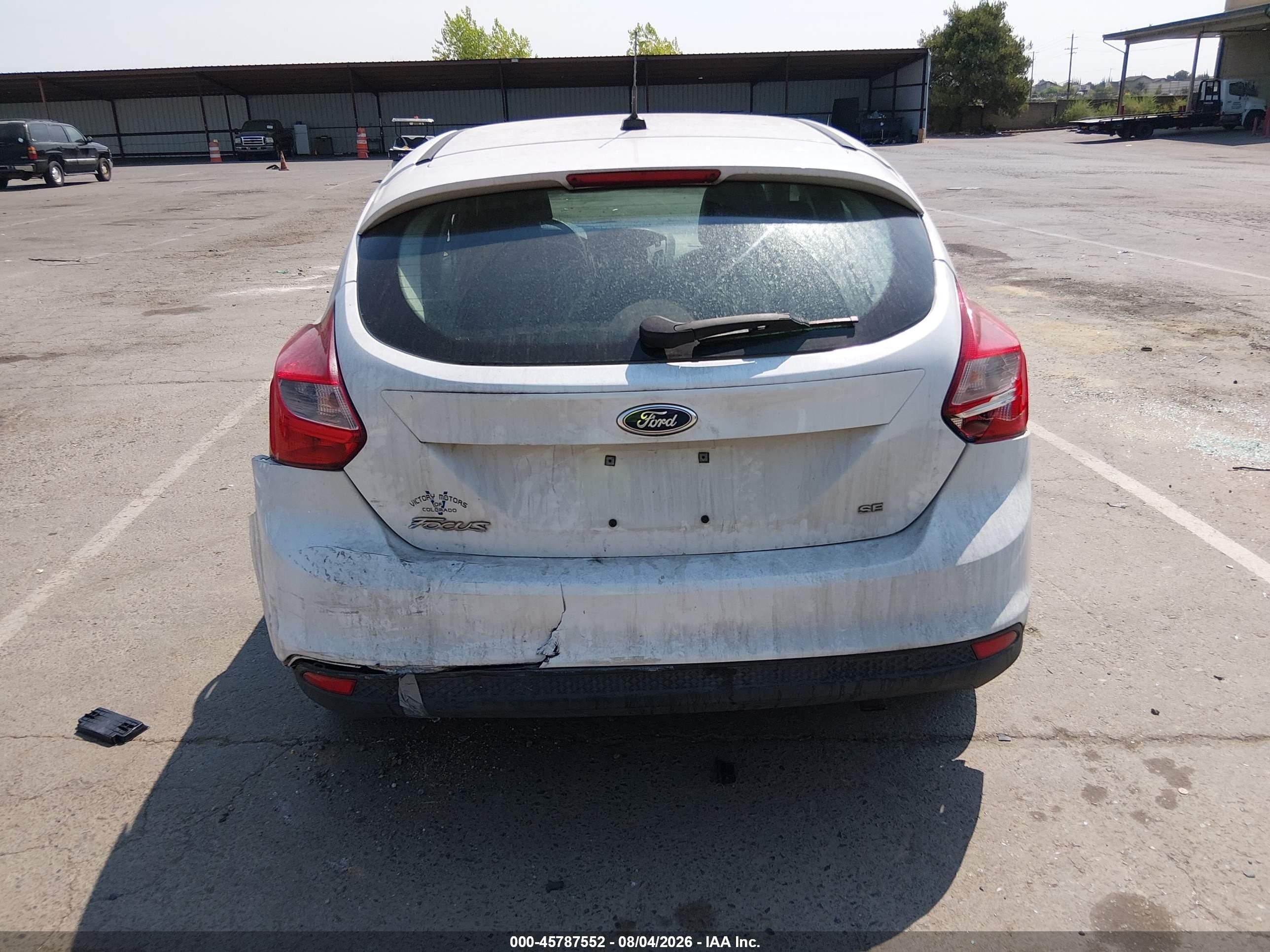2013 Ford Focus Se Белый vin: 1FADP3K27DL273251