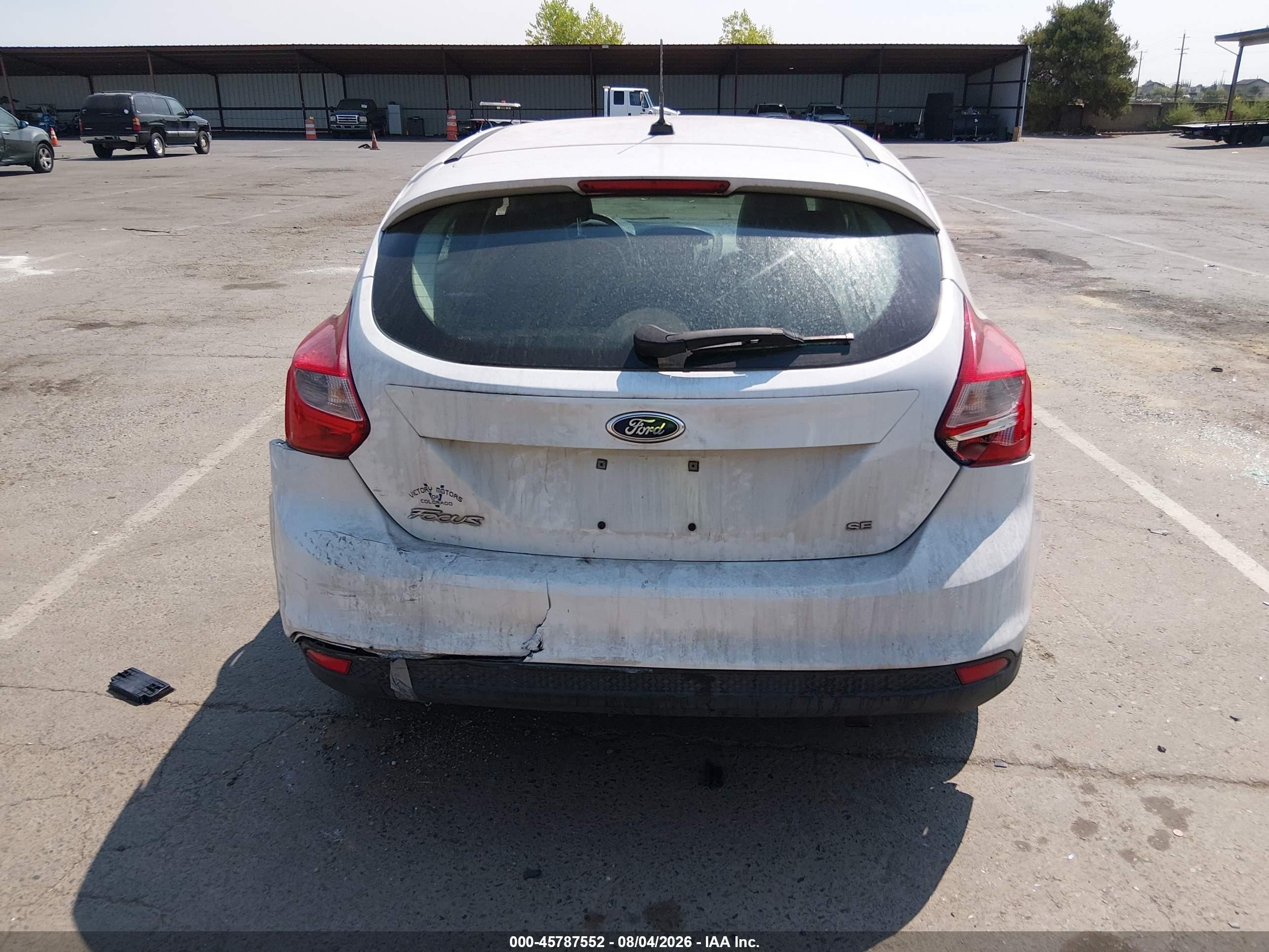 2013 Ford Focus Se Белый vin: 1FADP3K27DL273251